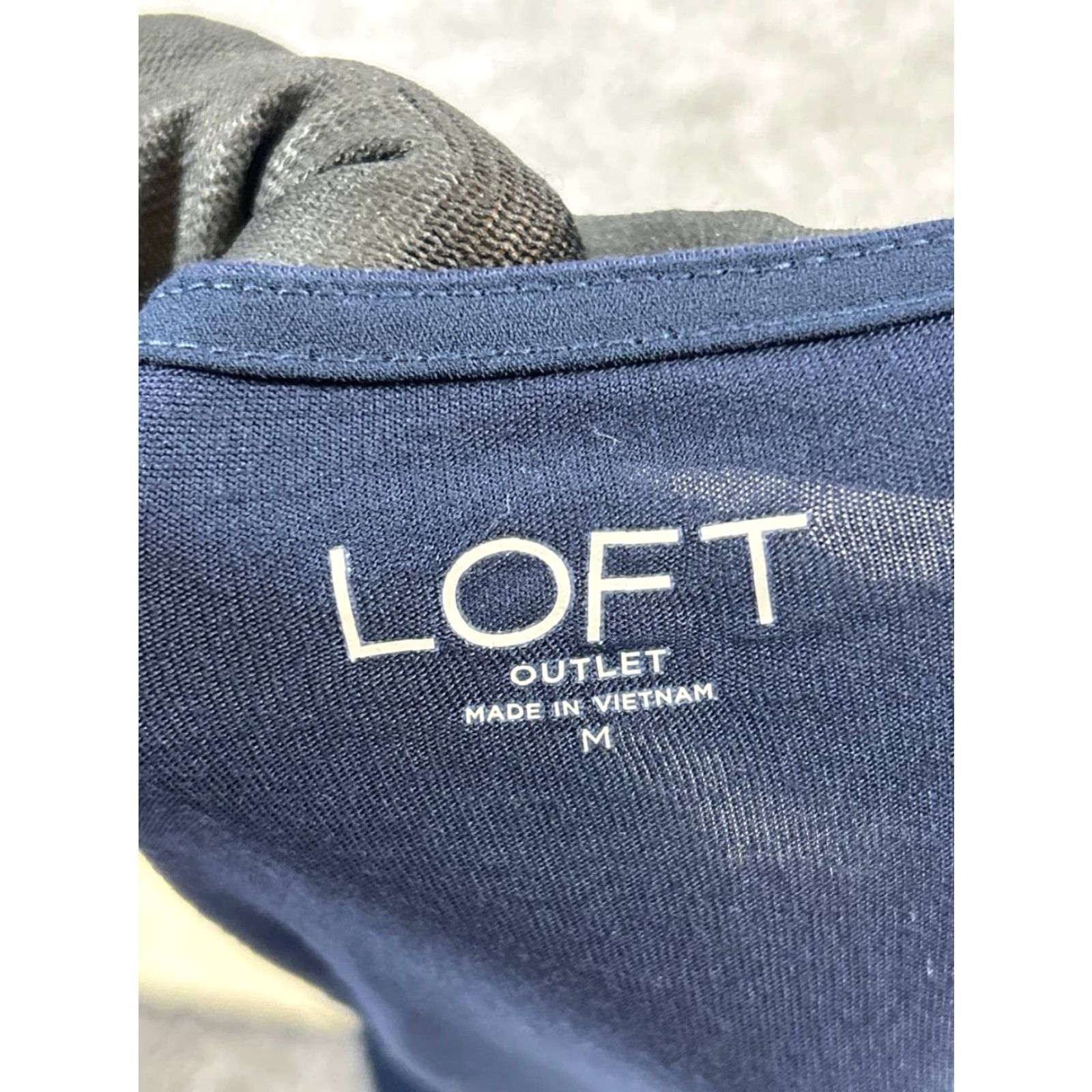 Loft Loft Blue Blouse Shirt Womens Medium M Color Blue Size M / US 6-8 / IT 42-44 - 3 Thumbnail