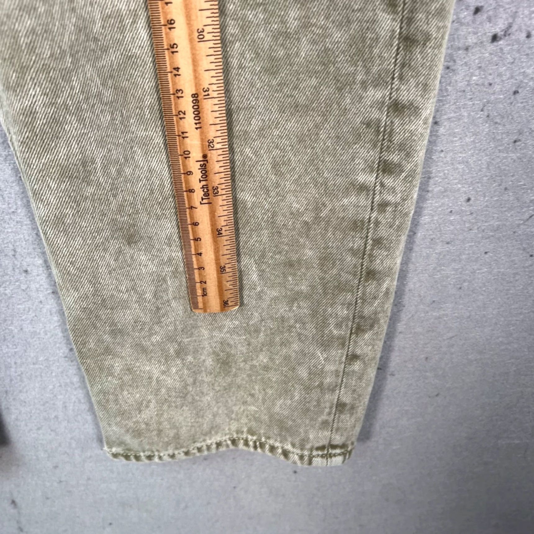 Topshop Topshop Jeans Denim 5-Pocket Regular Straight Adult Womens 10 Green Vintage No Size 32" / US 10 / IT 46 - 7 Thumbnail