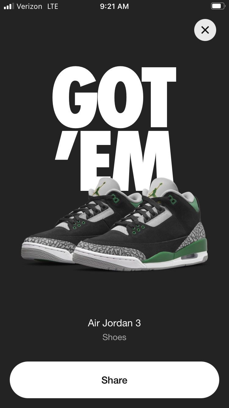 Jordan Brand × Nike Jordan 3 Pine Green Size US 9.5 / EU 42-43 - 8 Thumbnail