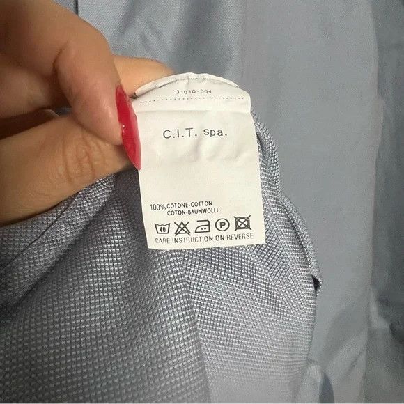 Armani Collezioni Armani Collezioni | Cotton Panelled Button Up Size US L / EU 52-54 / 3 - 5 Thumbnail