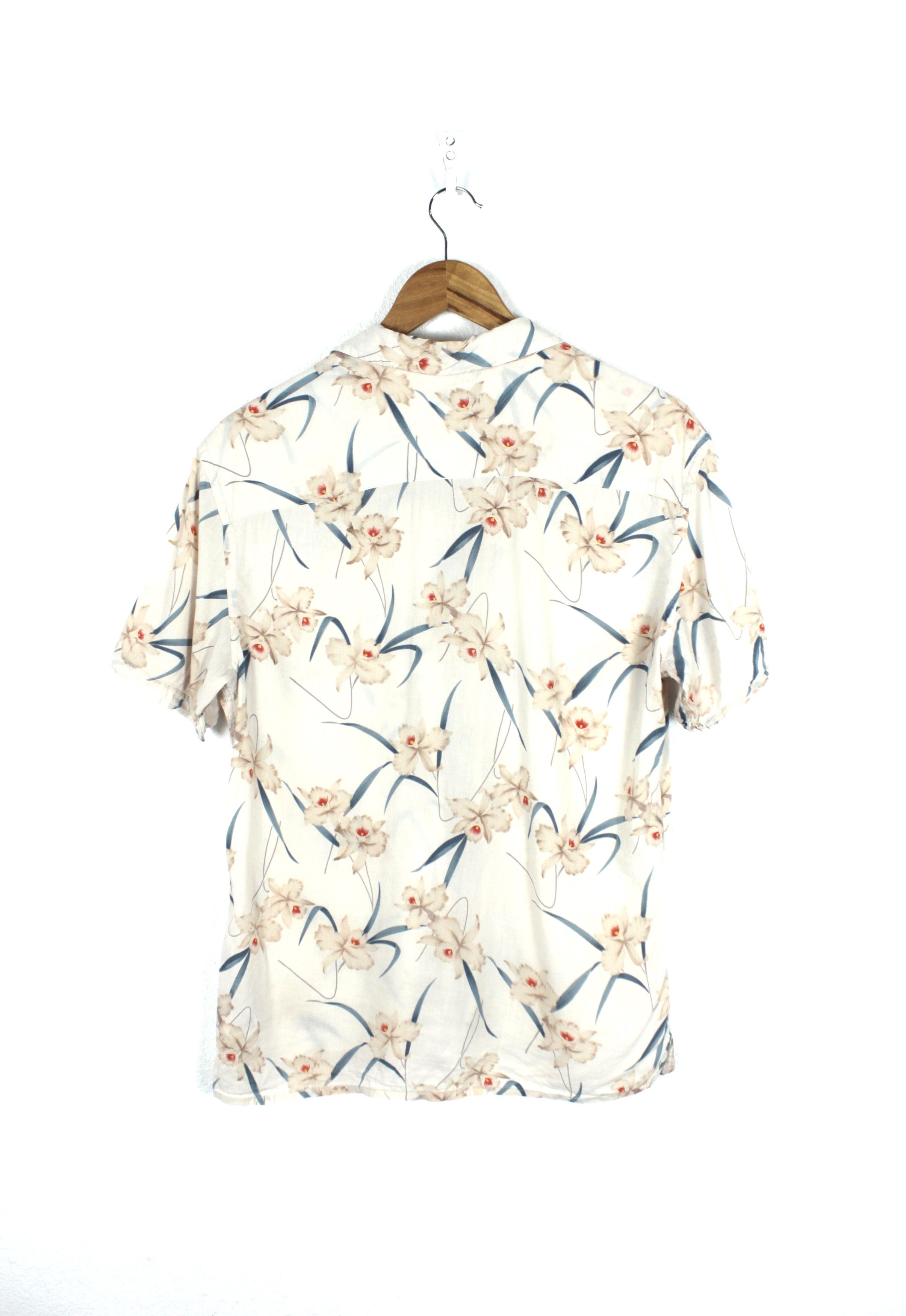Allsaints Allsaints AARU Floral Printed Open Collar Viscose Shirt Size US S / EU 44-46 / 1 - 6 Thumbnail