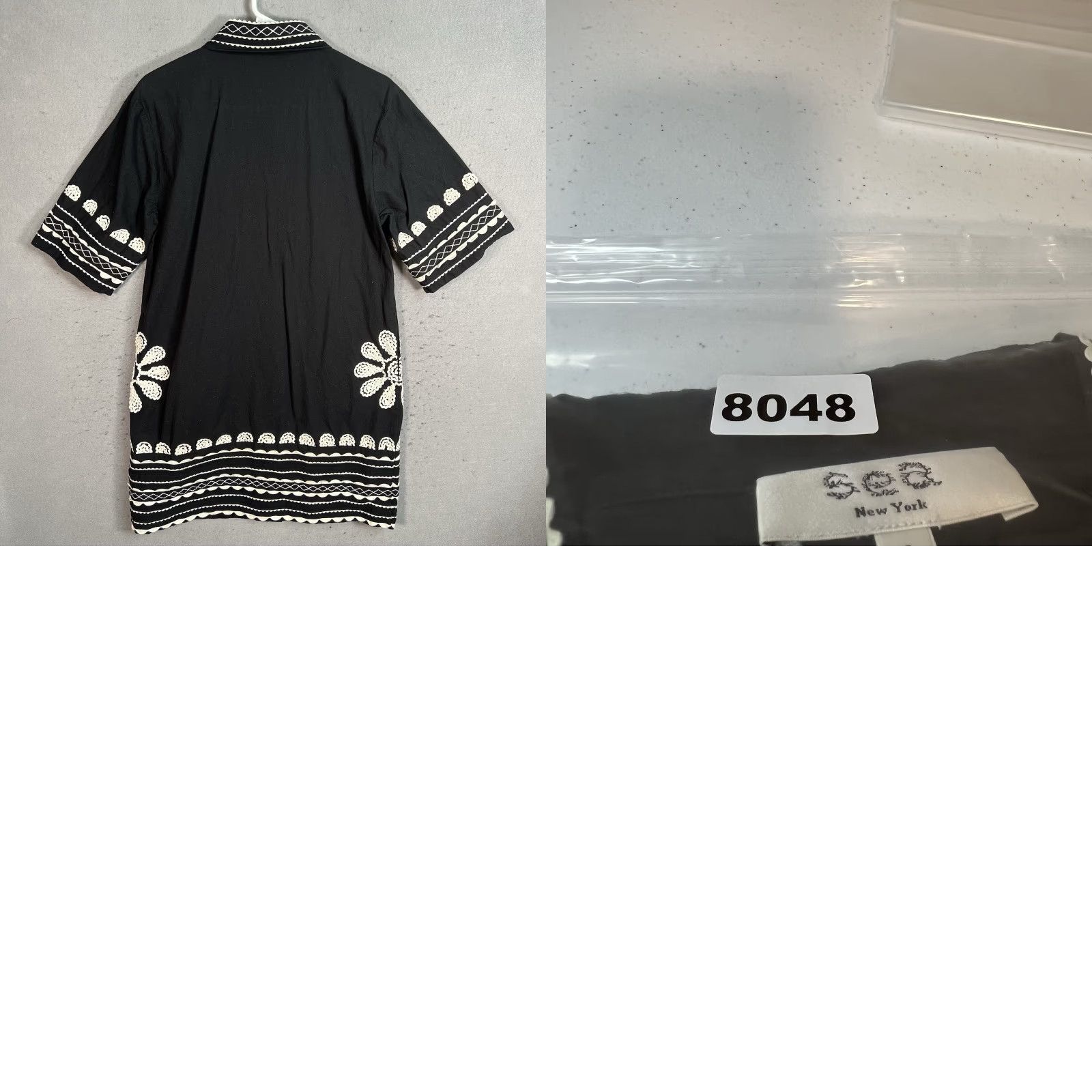 Sea New York VINTAGE Sea New York Ryleigh Mini Dress Button Embroidered Womens Size Small Black Size S / US 4 / IT 40 - 8 Thumbnail