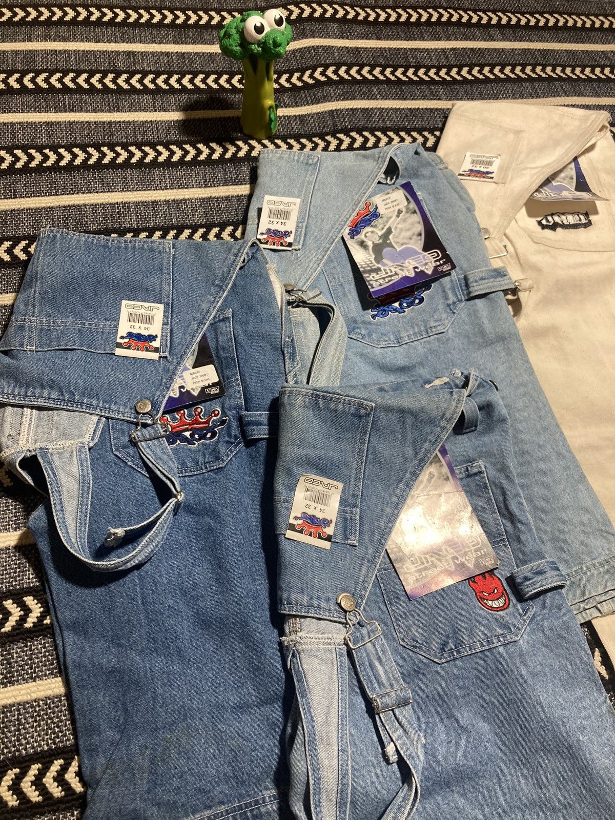 JNCO × Mexican Threads × Vintage Deadstock New With Tags Jnco Style Overalls Size 30-36 Size US 34 / EU 50 - 6 Thumbnail