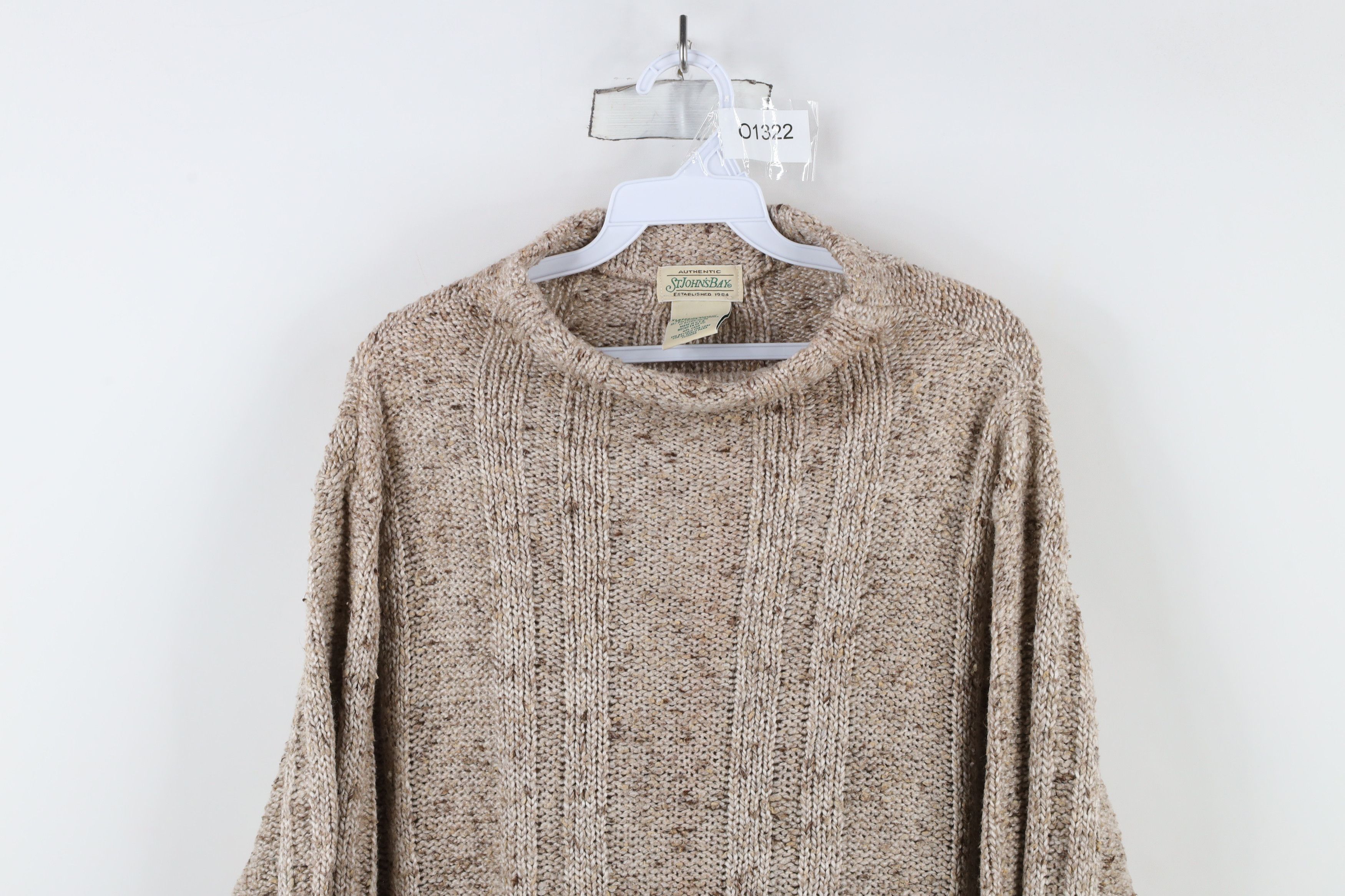 Vintage Vintage 90s Streetwear Marled Ribbed Knit Sweater Brown Size XL / US 12-14 / IT 48-50 - 2 Thumbnail