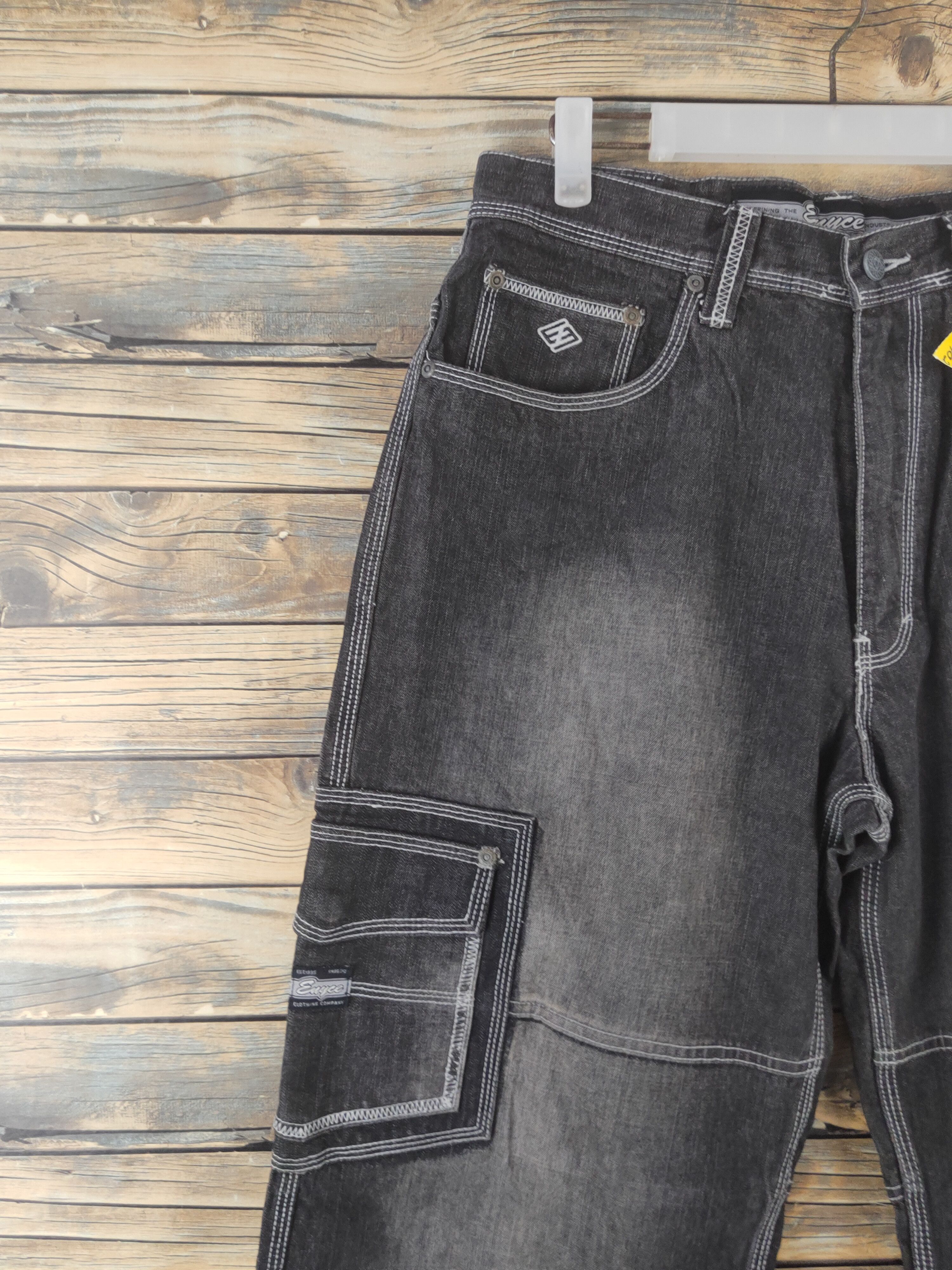Enyce DL Enyce Black Distressed Ripped Jeans #1902 Size US 32 / EU 48 - 4 Thumbnail