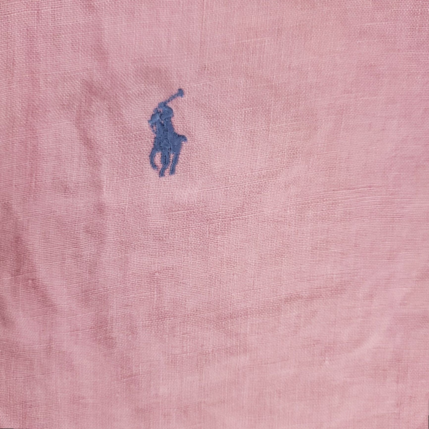 Ralph Lauren Ralph Lauren Shirt Mens XL Pink Linen Blake Pony Button Up Short Sleeve Size US XL / EU 56 / 4 - 3 Thumbnail