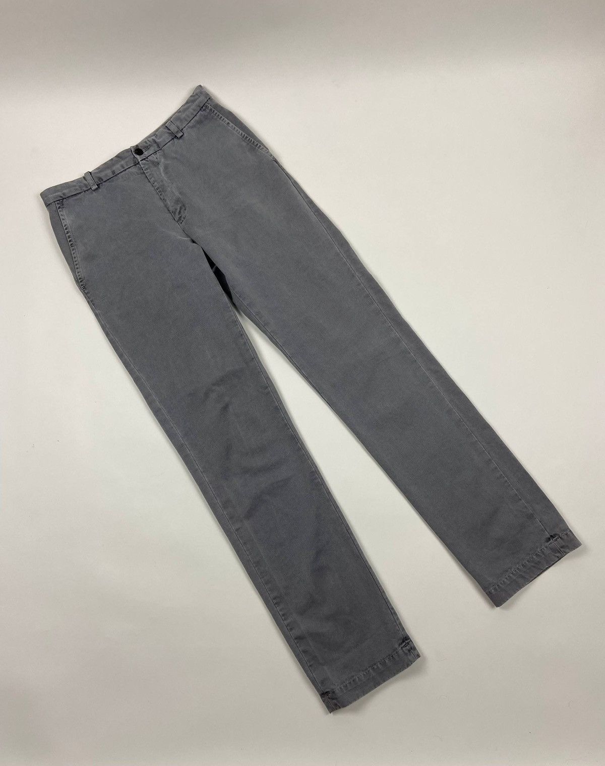 Our Legacy Our Legacy Chino Pants Grey 46 Cotton Slim Straight Trousers Size US 30 / EU 46 - 2 Thumbnail
