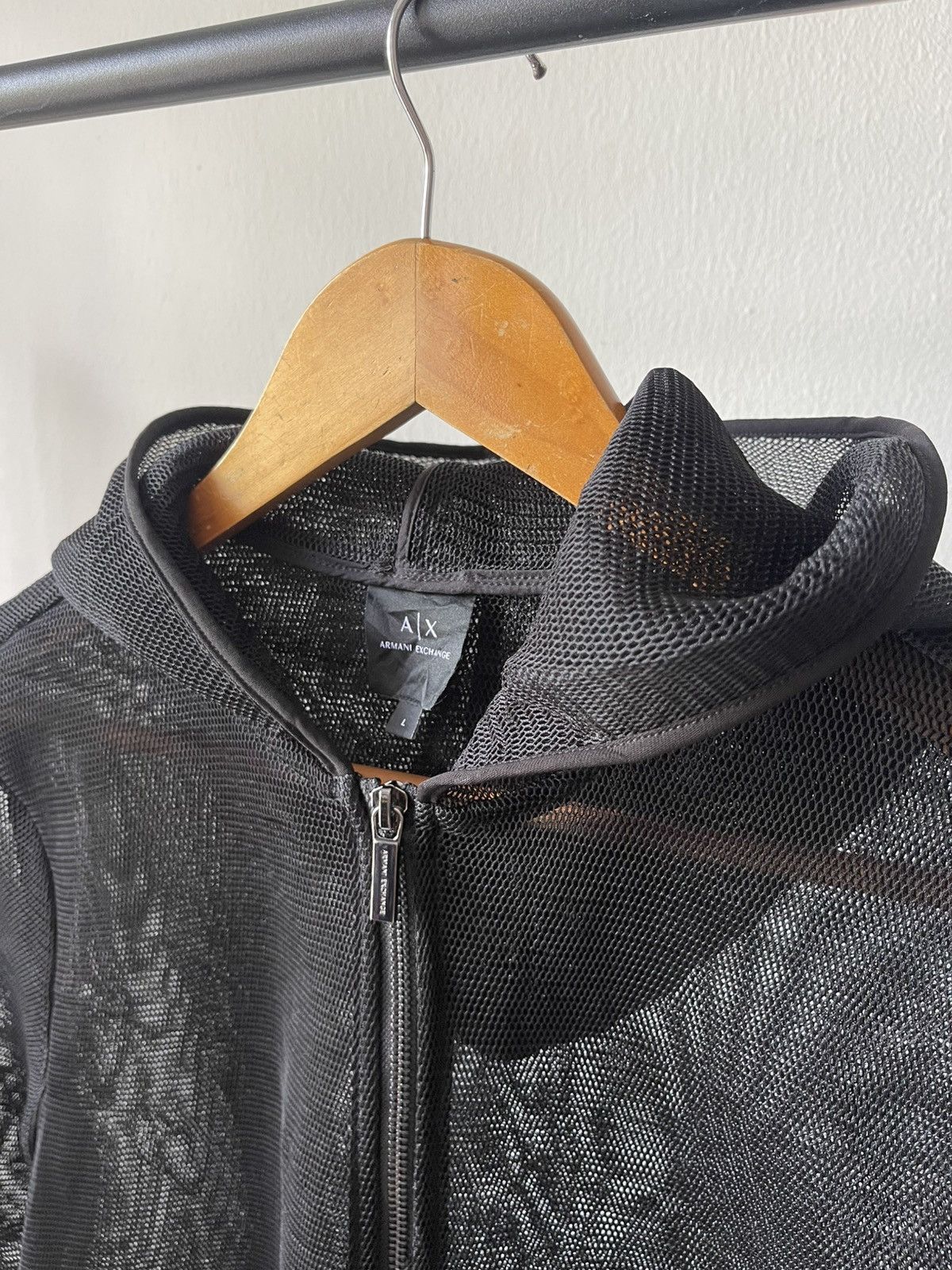 Armani Exchange Armani Exchange Mesh Zip Hoodie Size US M / EU 48-50 / 2 - 5 Thumbnail