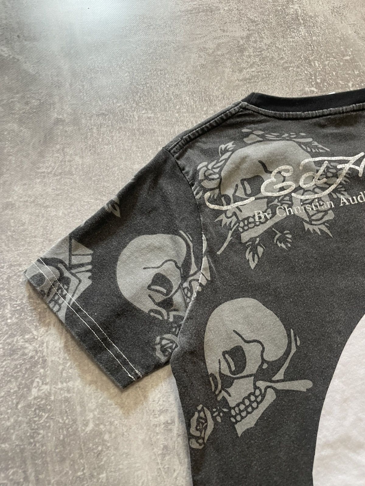 Christian Audigier × Ed Hardy Vintage Ed Hardy Skulls T-Shirt Y2K Size US M / EU 48-50 / 2 - 16 Thumbnail