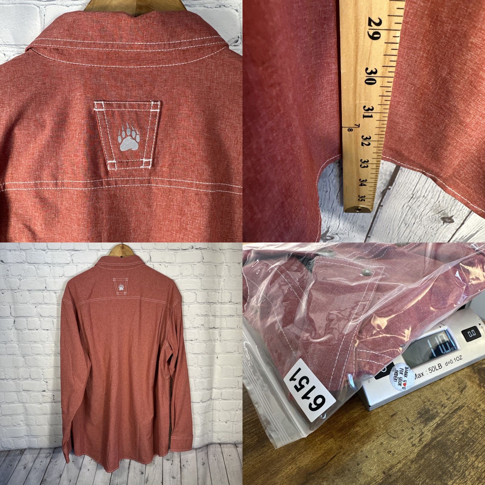 Vintage Alaskan Hardgear Shirt Mens XL Red Bush Pilot Long Sleeve Button Up Duluth Size US XL / EU 56 / 4 - 8 Thumbnail