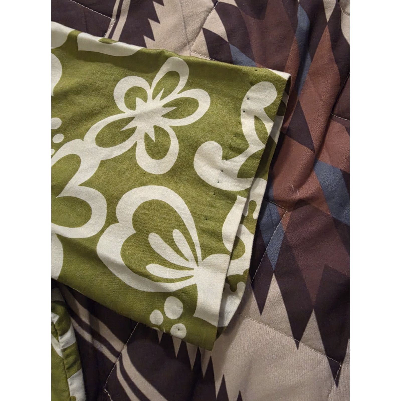 Sears VINTAGE Sears Hawaiian Loop Collar Floral Shirt Green Mens Large Size US L / EU 52-54 / 3 - 8 Thumbnail