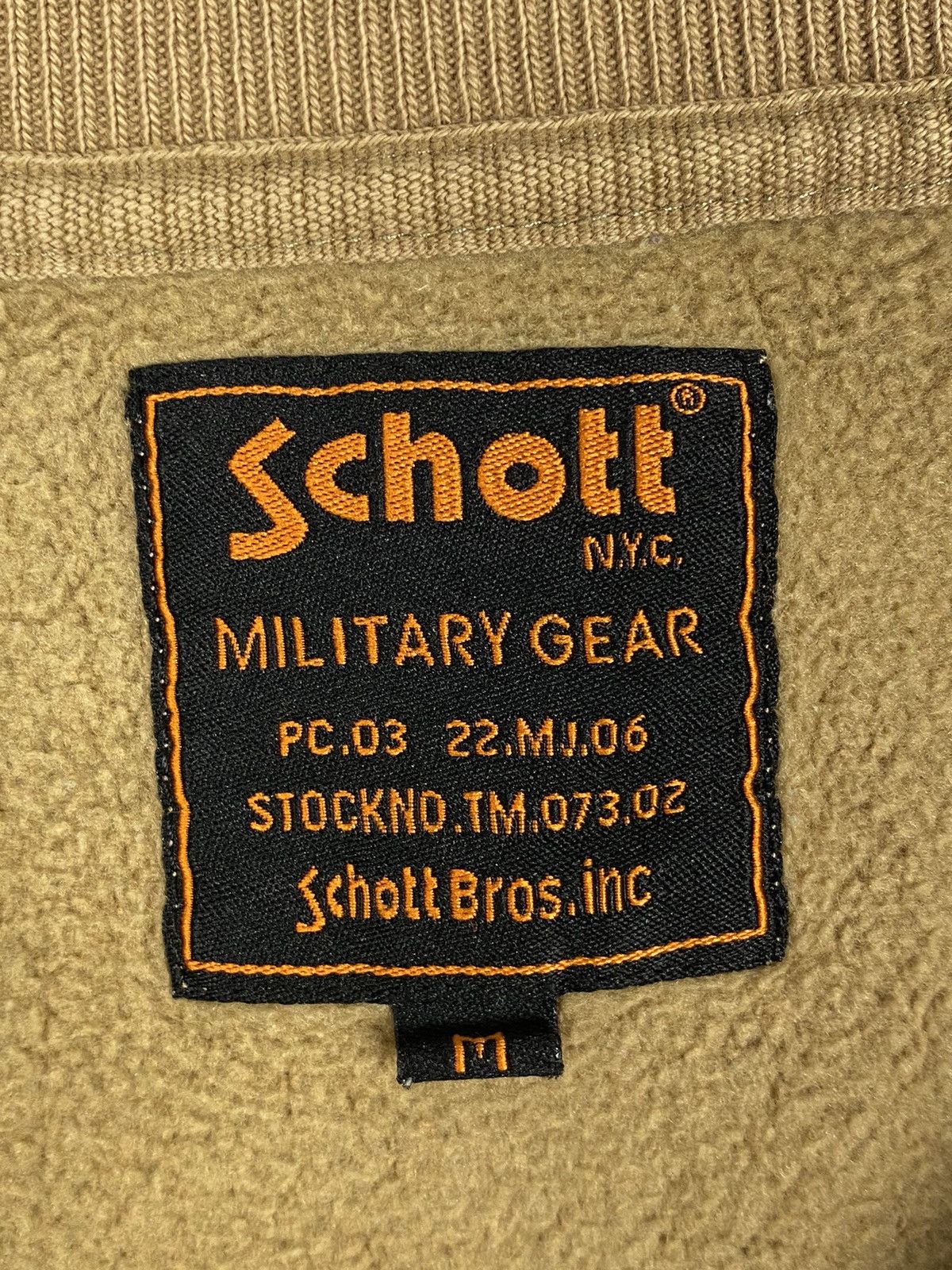 Schott Vintage Schott NYC Embroidered Logo Brown Sweatshirt Y2K Size US M / EU 48-50 / 2 - 10 Thumbnail