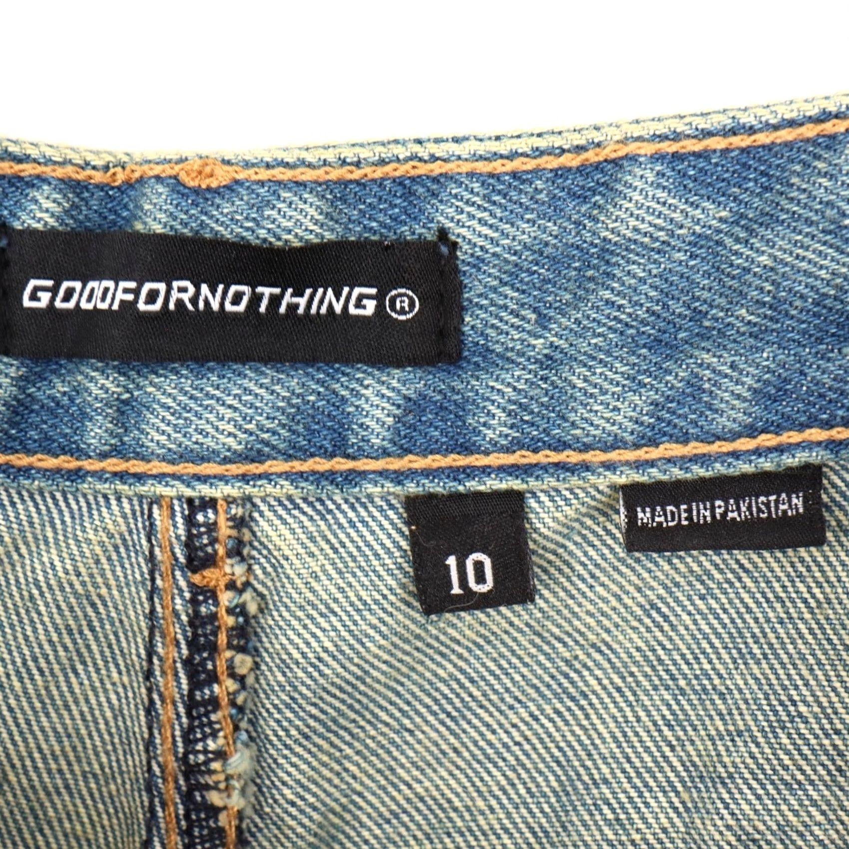 Good For Nothing GOODFORNOTHING Womens Baggy Wide Leg High Rise Denim Jeans Blue 10 NWT Size 32" / US 10 / IT 46 - 4 Thumbnail