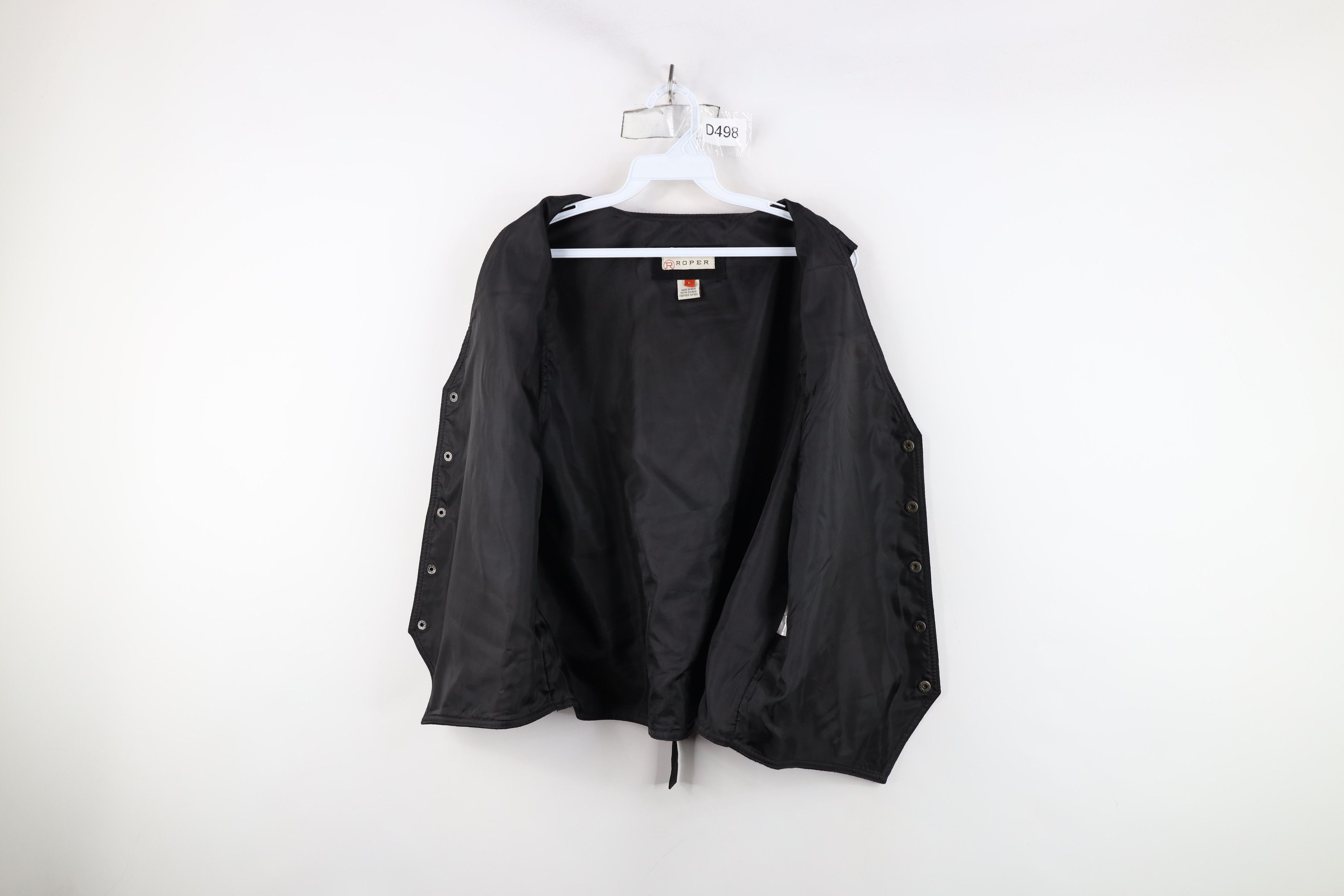 Vintage Vintage 90s Streetwear Cowboy Buckle Back Suede Leather Vest Size US L / EU 52-54 / 3 - 8 Thumbnail