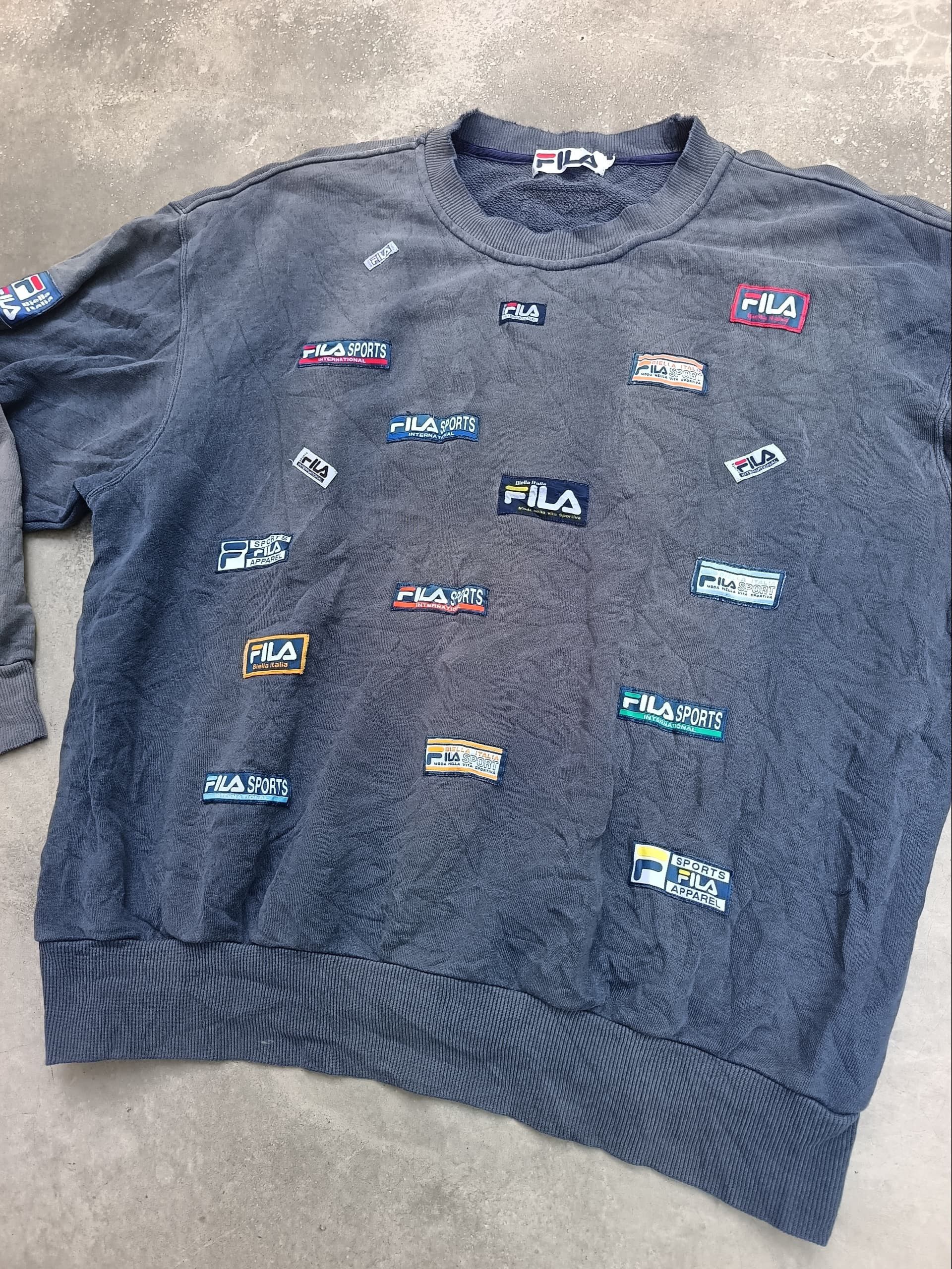 Fila × Vintage Vintage 90s sunfaded fila patch print Size US L / EU 52-54 / 3 - 2 Thumbnail