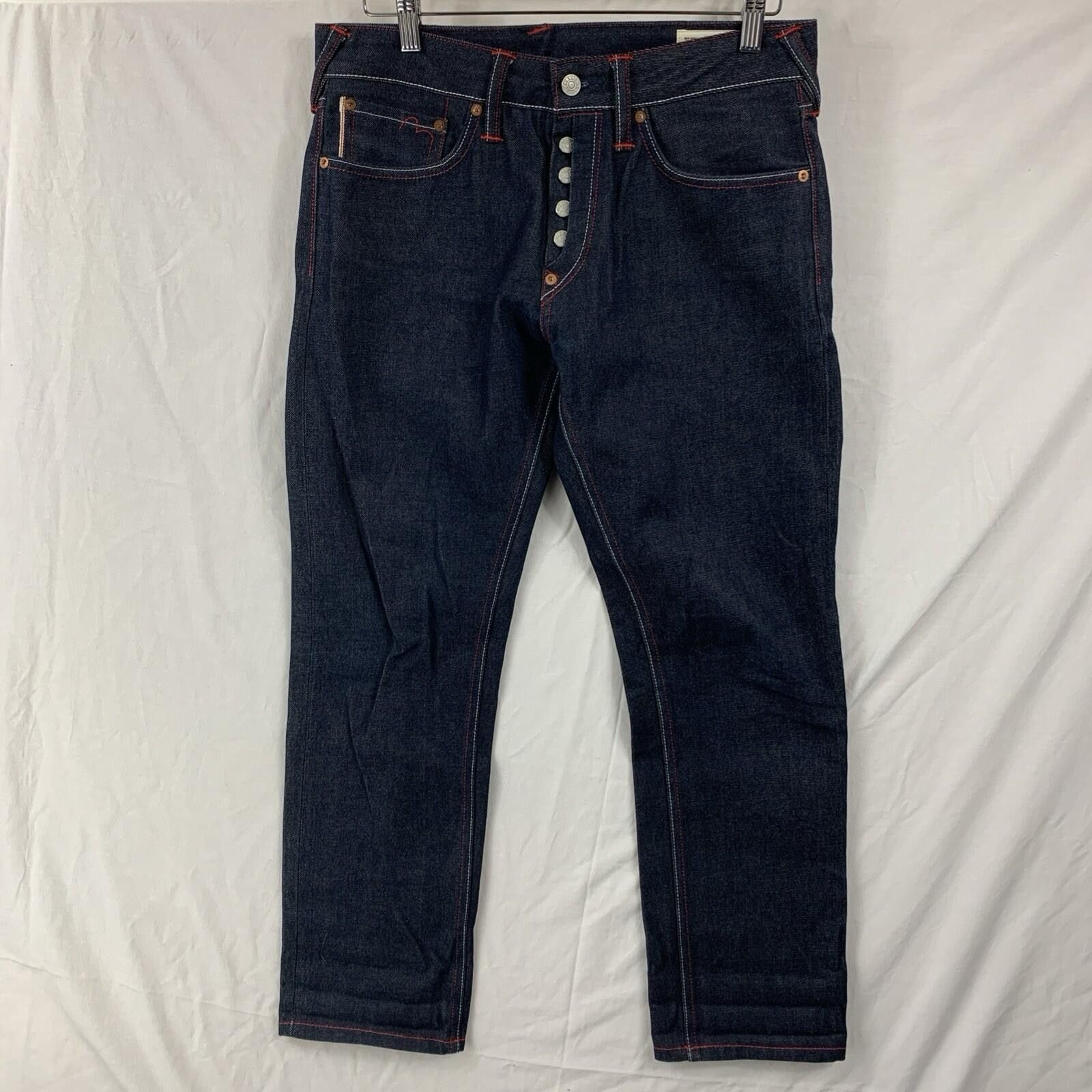 Evisu Evisu 2010 Selvedge Raw Denim Blue Jeans 32 Slim Fit Size US 32 / EU 48 - 2 Thumbnail