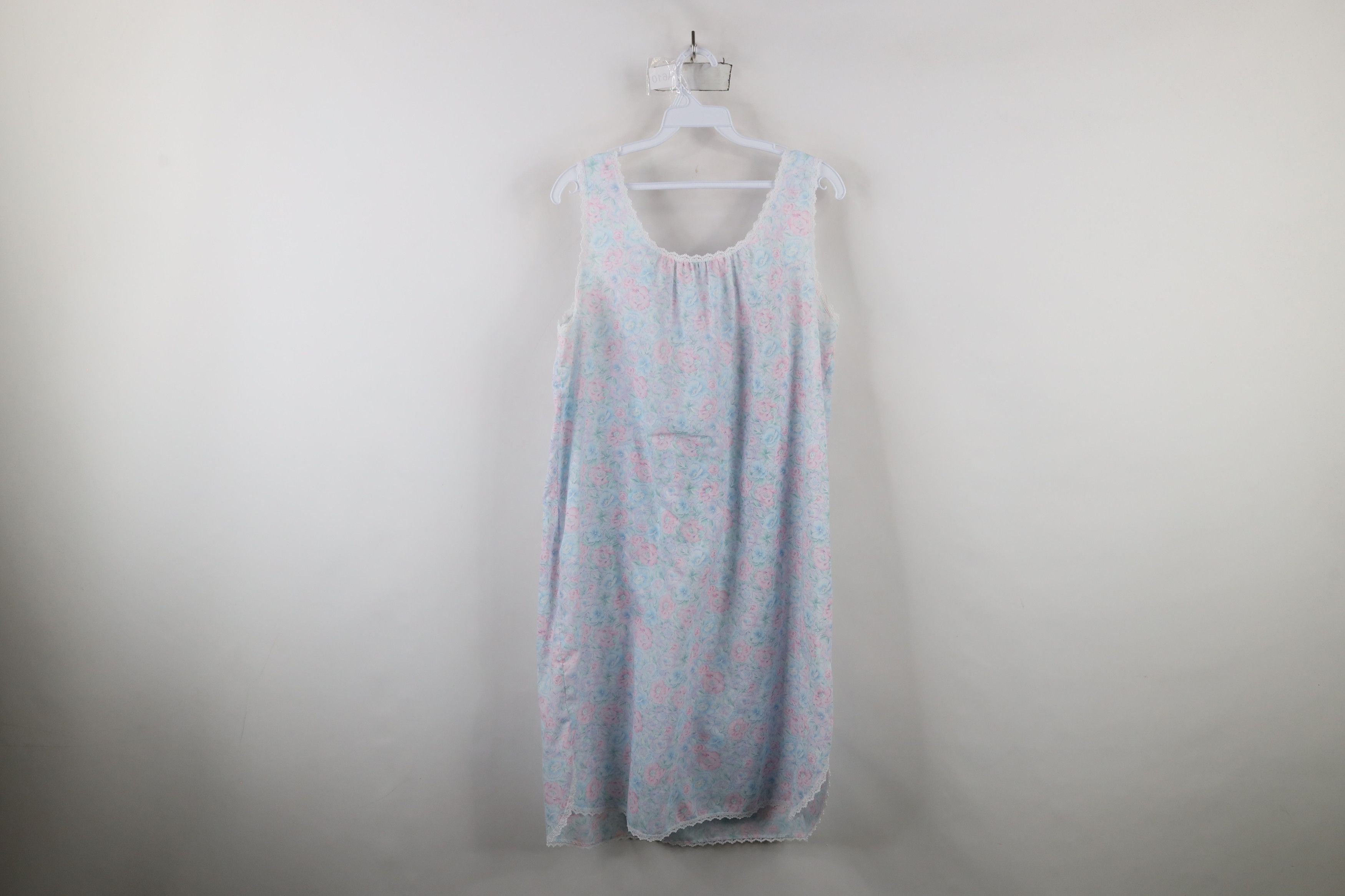 Vintage Vintage 90s Miss Elaine Lace Night Gown Sleep Shirt USA Size M / US 6-8 / IT 42-44 - 10 Thumbnail