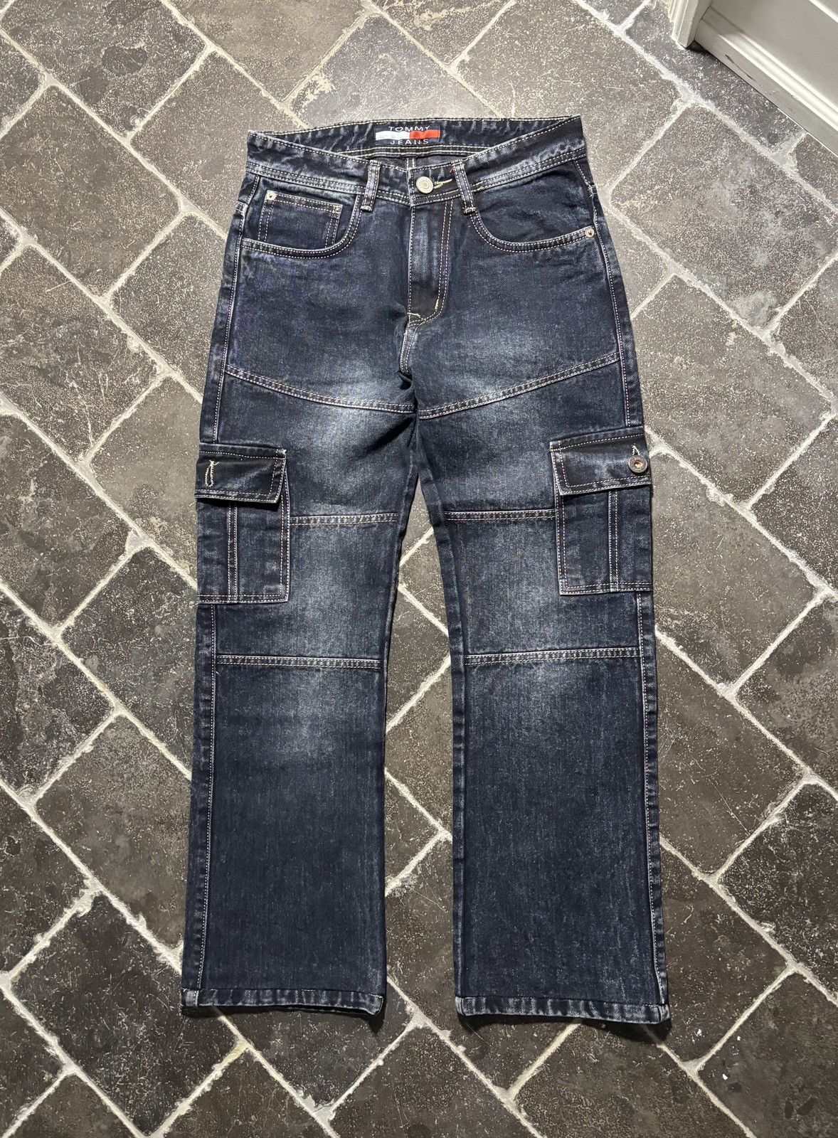 Vintage New York Yankees Jeans Vintage NY Denim 3D Pocket Puff Y2K Size US 28 / EU 44 - 6 Thumbnail