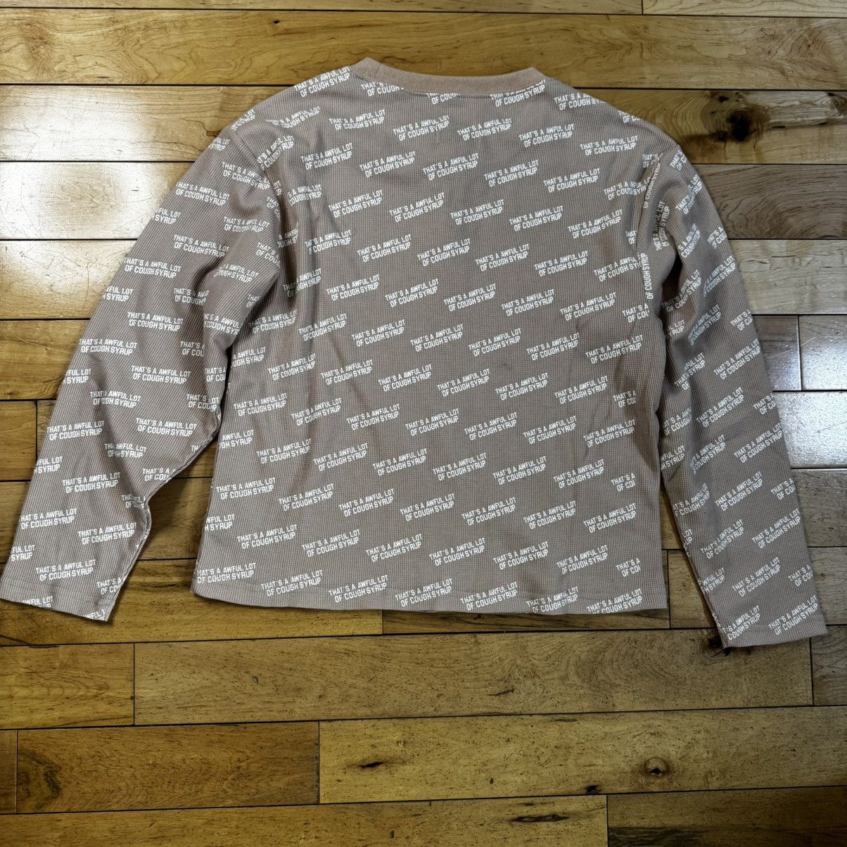 Other THATS A AWFUL LOT OF COUGH SYRUP Tan Cropped Thermal Size XL / US 12-14 / IT 48-50 - 2 Thumbnail