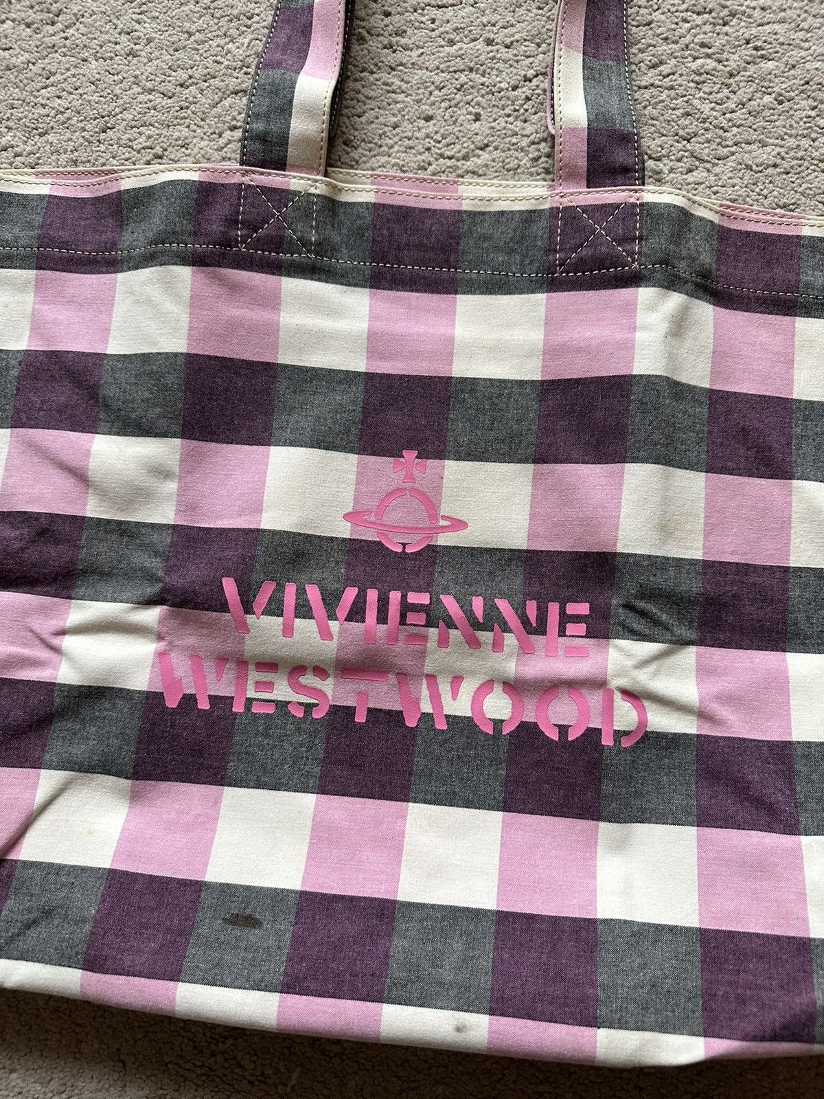 Vivienne Westwood 1990s Vivienne Westwood Orb Logo Tote Bag Size ONE SIZE - 3 Thumbnail