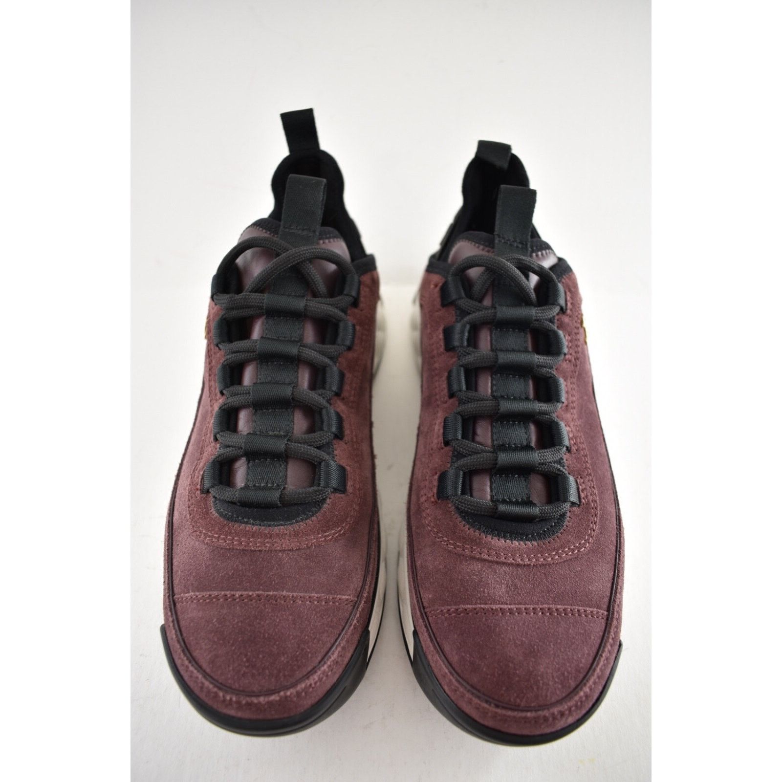 Chanel Chanel 23K Burgundy White CC Logo Lace Low Top Sneaker 42 Size US 12 / IT 42 - 6 Thumbnail