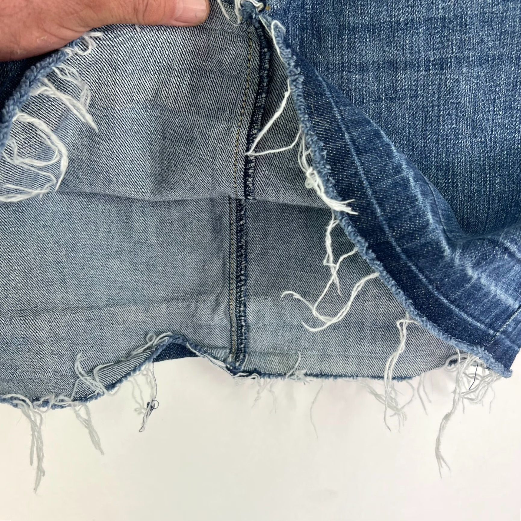 Apt. 9 Apt 9 Denim Mini Skirt Womens 32W 10 Blue 5 Pocket Short Skirt - Denim, Cotton, Regular, US Seller, - Womens Size 24" / US 00 / IT 34 - 3 Thumbnail
