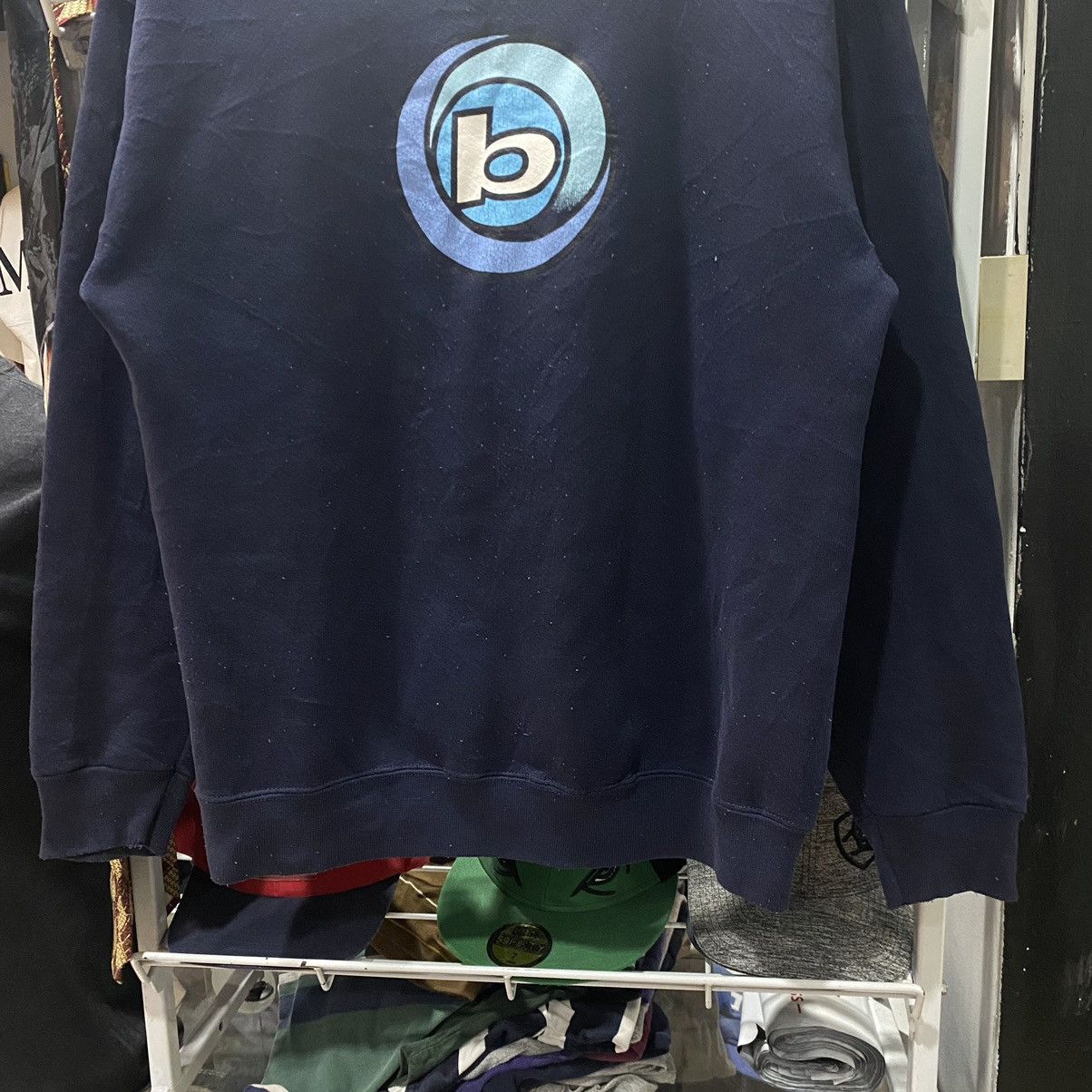 Vintage 90s BITCH SKATEBOARDS BRAND Logo Navy Blue ARCHIVE VINTAGE Size US L / EU 52-54 / 3 - 4 Thumbnail