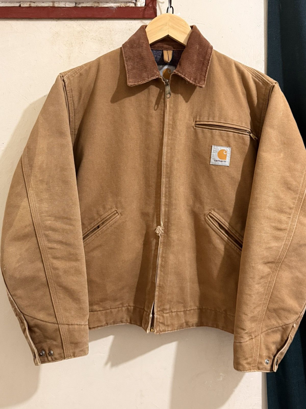 Carhartt Vintage Union Made 2002 Carhartt J01 BRN Rare Big Patch Size US S / EU 44-46 / 1 - 1 Thumbnail