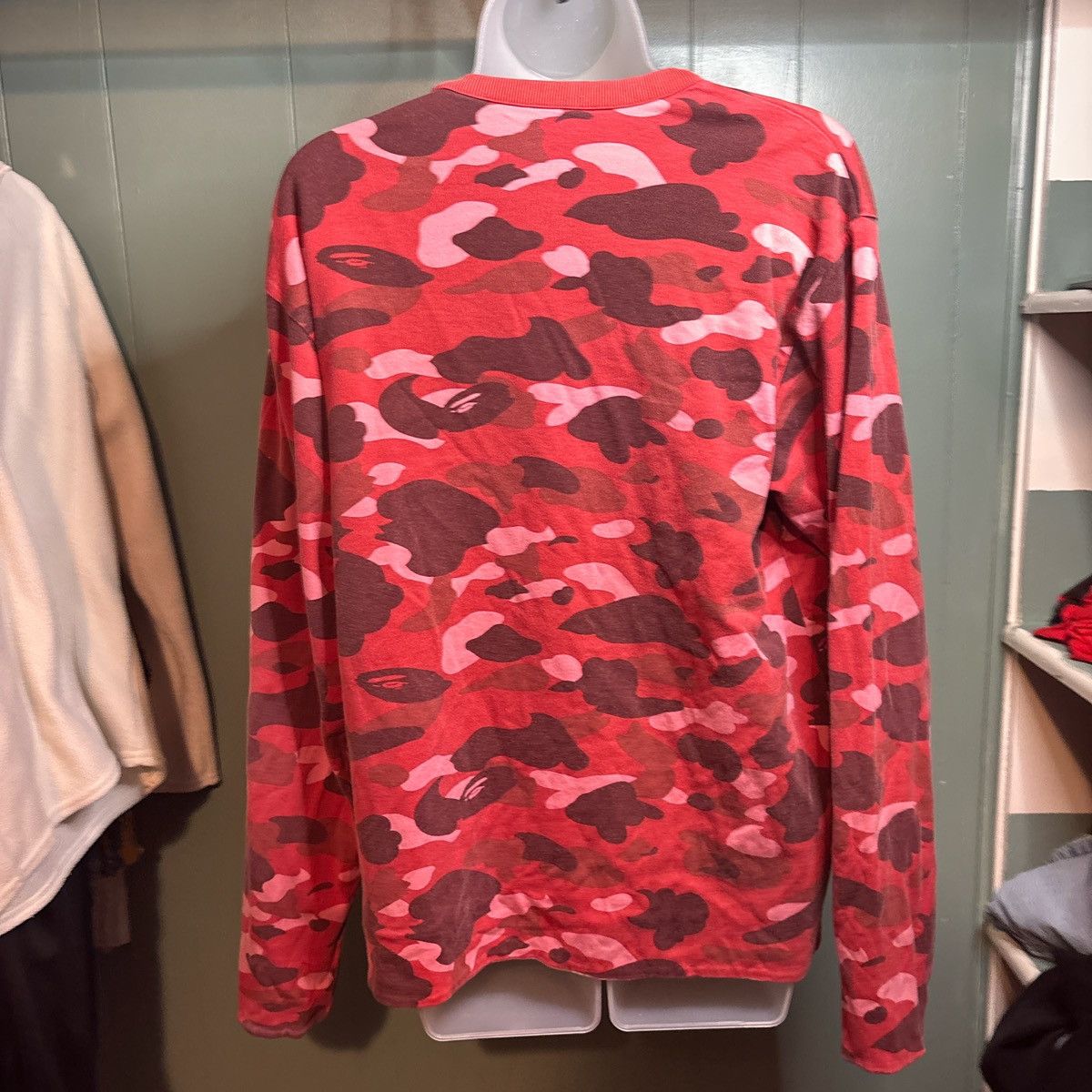 Bape × Vintage BAPE Og nigo era nerd camo reversible crewneck sweater Size US M / EU 48-50 / 2 - 3 Thumbnail