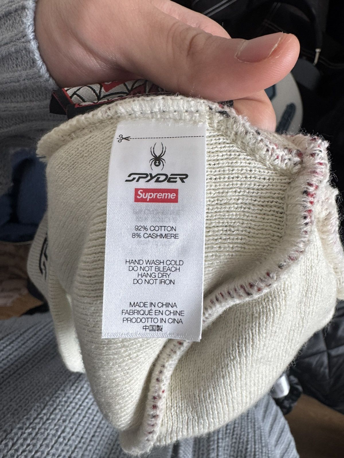 Supreme Supreme Spyder Beanie White Size ONE SIZE - 4 Thumbnail