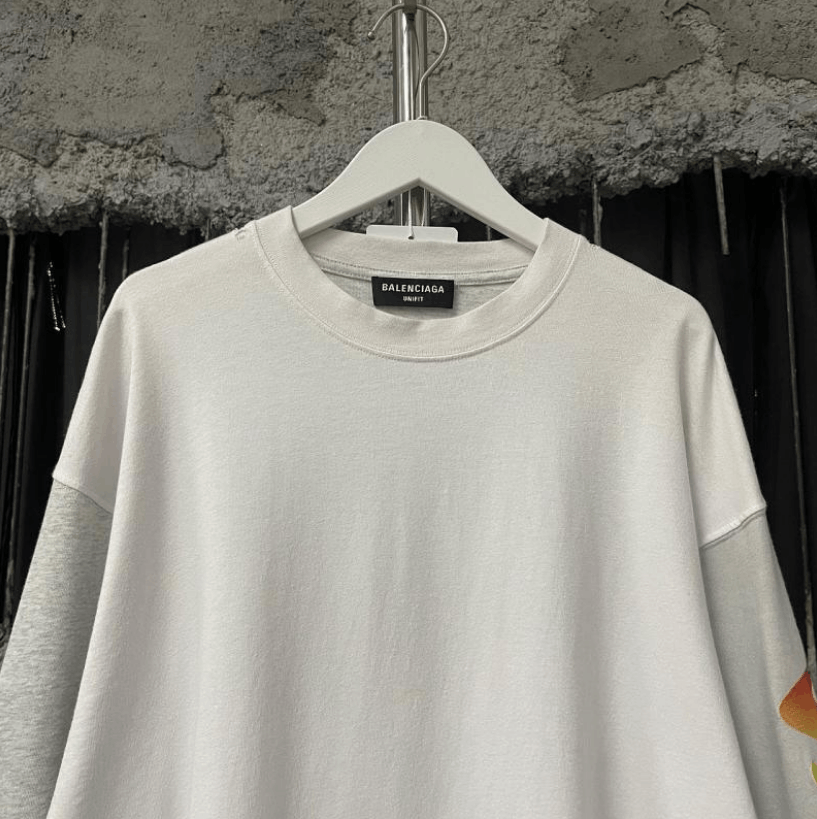 Balenciaga Balenciaga Oversized Long-Sleeve T-Shirt 3M Size US L / EU 52-54 / 3 - 3 Thumbnail