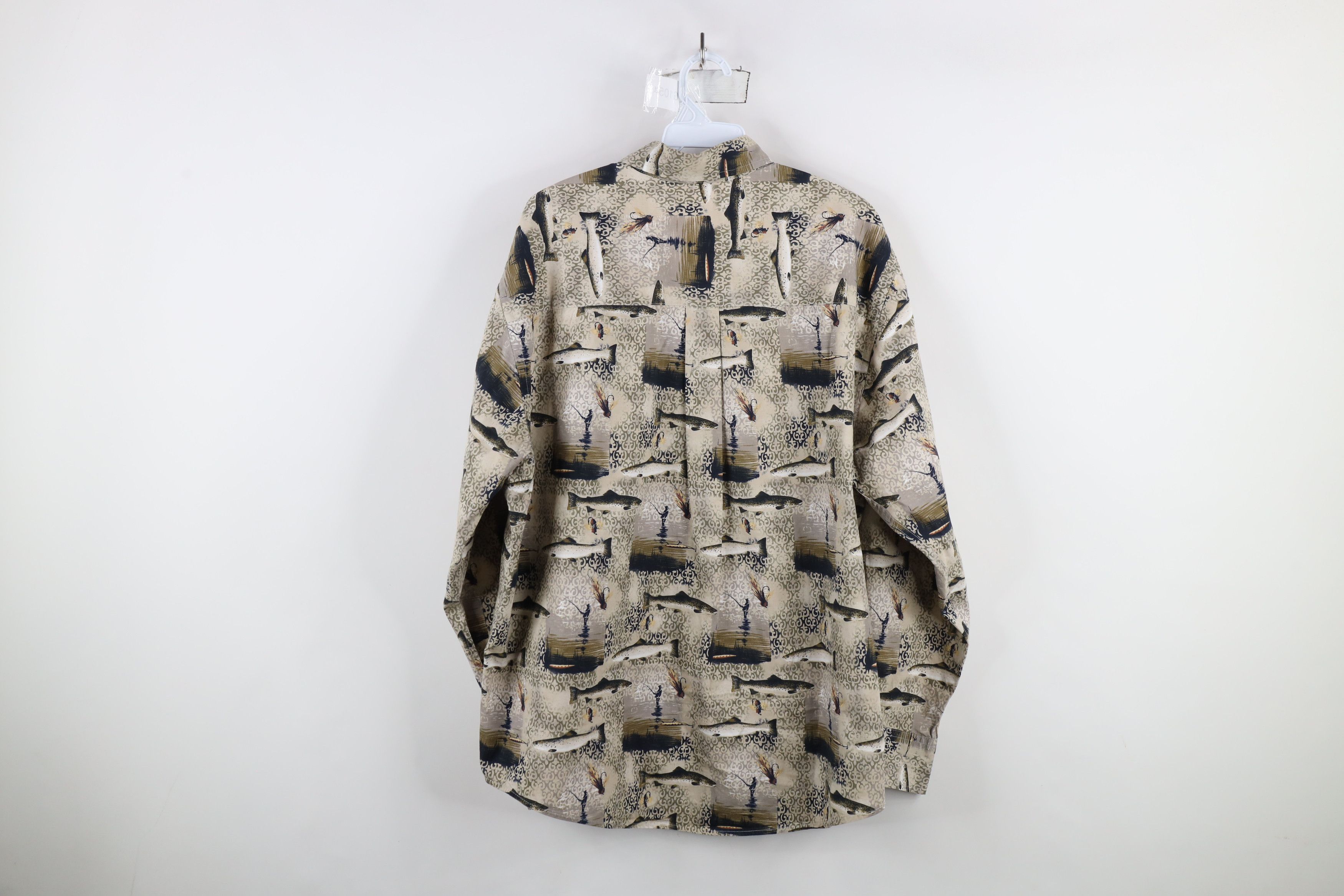 Vintage Vintage 90s Streetwear All Over Print Button Down Shirt Size US L / EU 52-54 / 3 - 9 Thumbnail