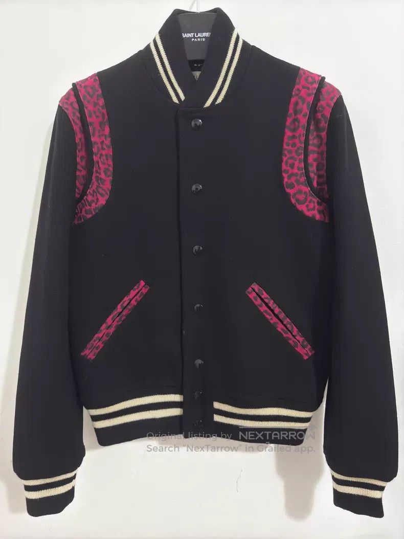 Saint Laurent Paris Saint Laurent Paris Black and Purple Lamb Fur Leopard Prin Size XS / US 0-2 / IT 36-38 - 1 Thumbnail