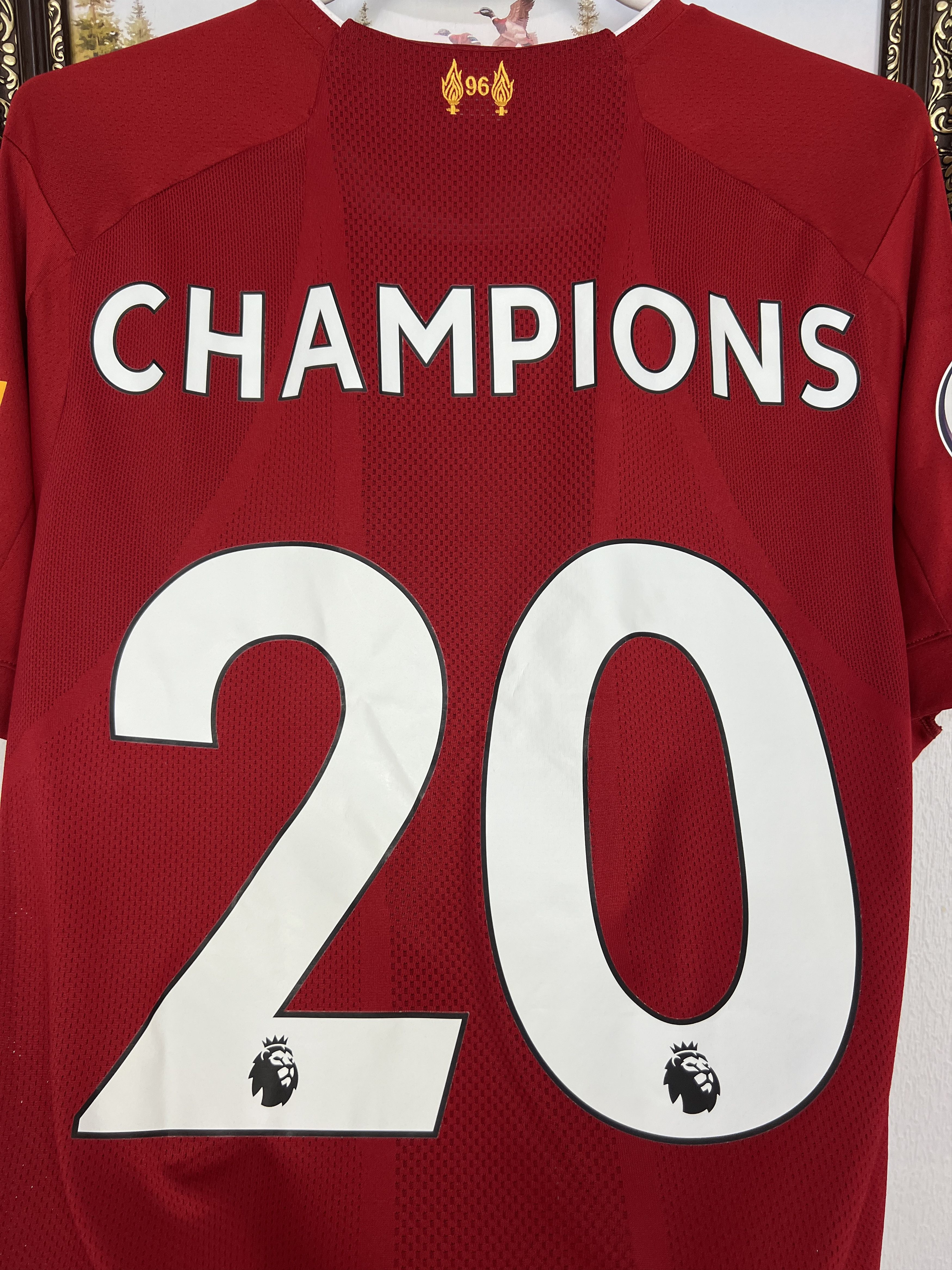 New Balance Liverpool Home football shirt 2019 Soccer #20 Champions Red Size US M / EU 48-50 / 2 - 2 Thumbnail