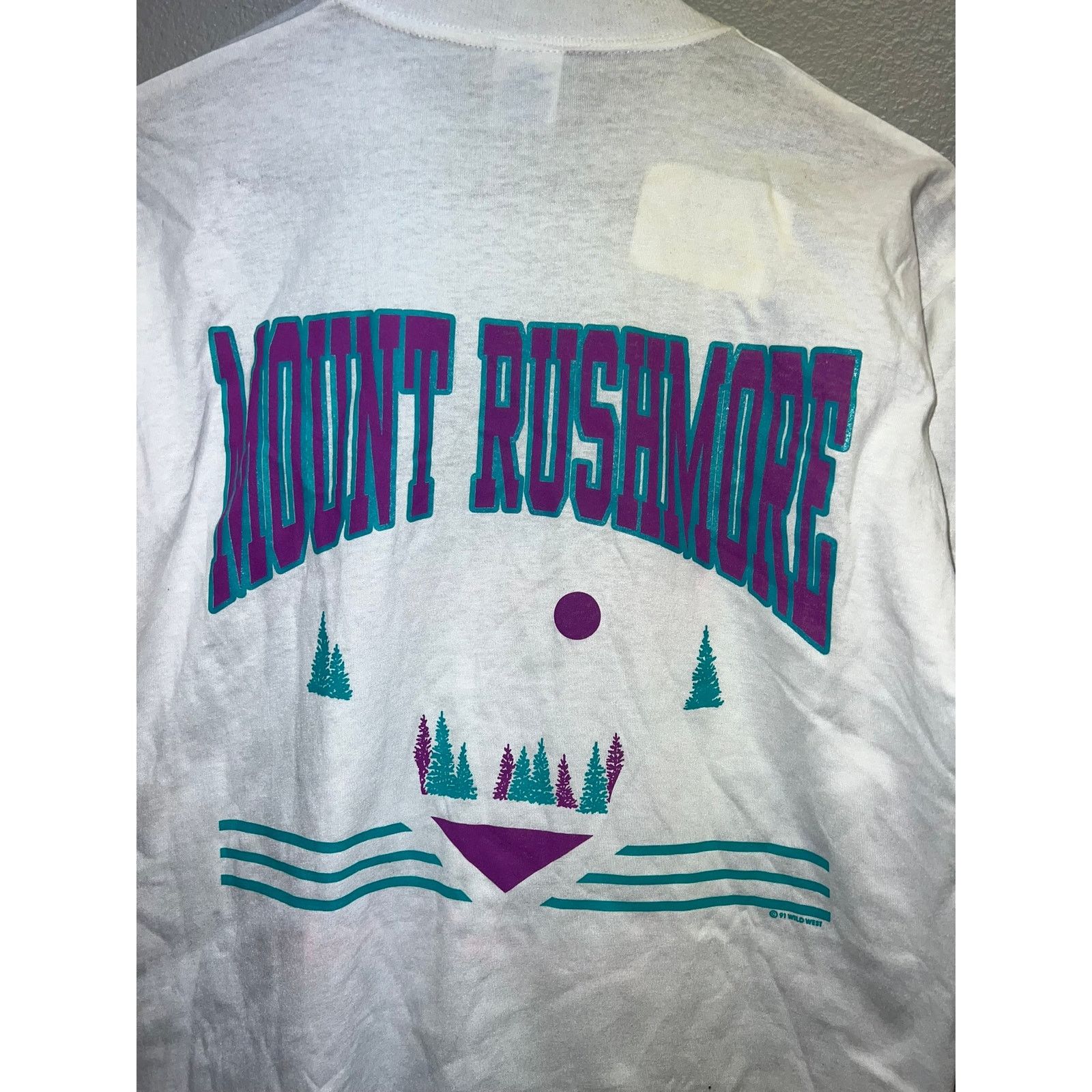Jerzees Vintage Sample Shirt Mount Rushmore South Dakota Tee 90s L Size US L / EU 52-54 / 3 - 7 Thumbnail