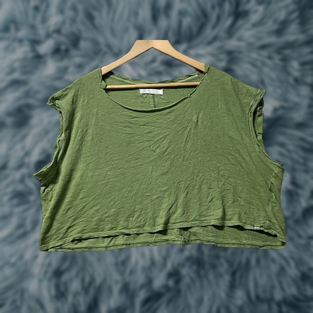 Vintage We The Free Shirt Womens Large Green 100% Cotton Short Sleeve Pullover T-Shirt Flaws See Pics Size L / US 10 / IT 46 - 1 Thumbnail