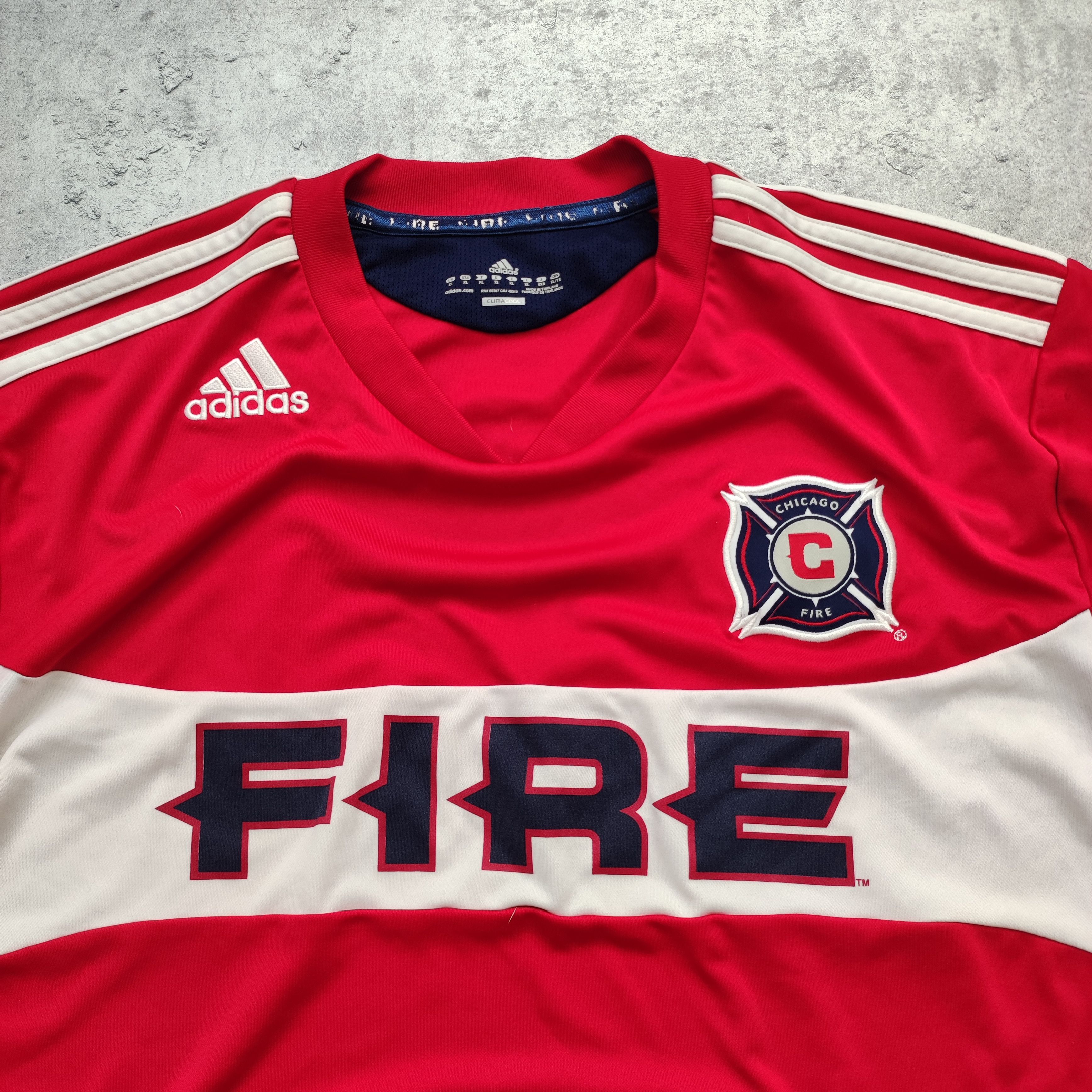 Adidas RARE 2011/12 Chicago Fire x Adidas MLS Football Jersey Size US XL / EU 56 / 4 - 4 Thumbnail