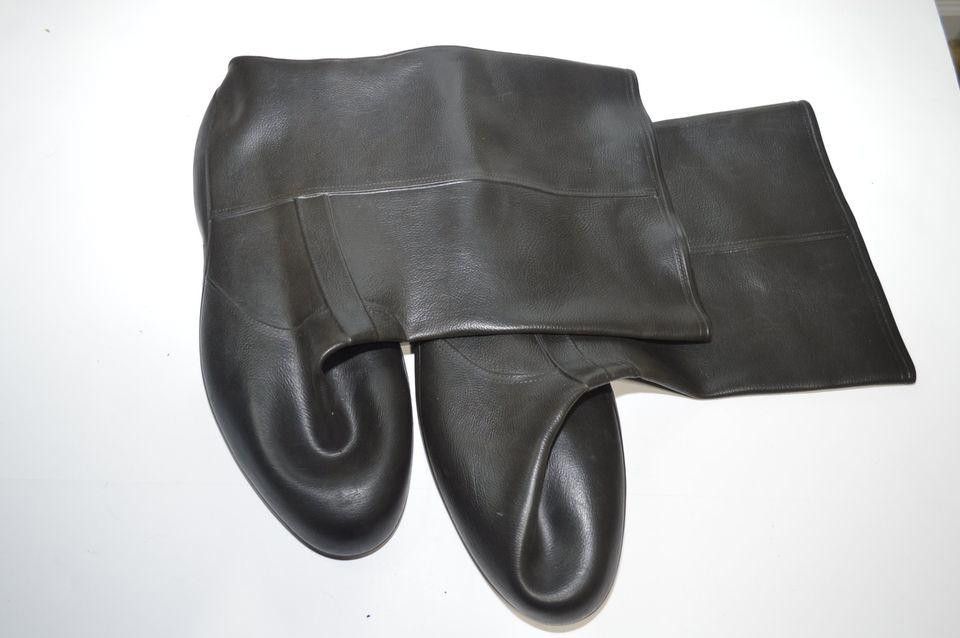 Designer Totes Natural Rubber Black Rain Boots - X-Large Size US 7.5 / IT 37.5 - 3 Thumbnail