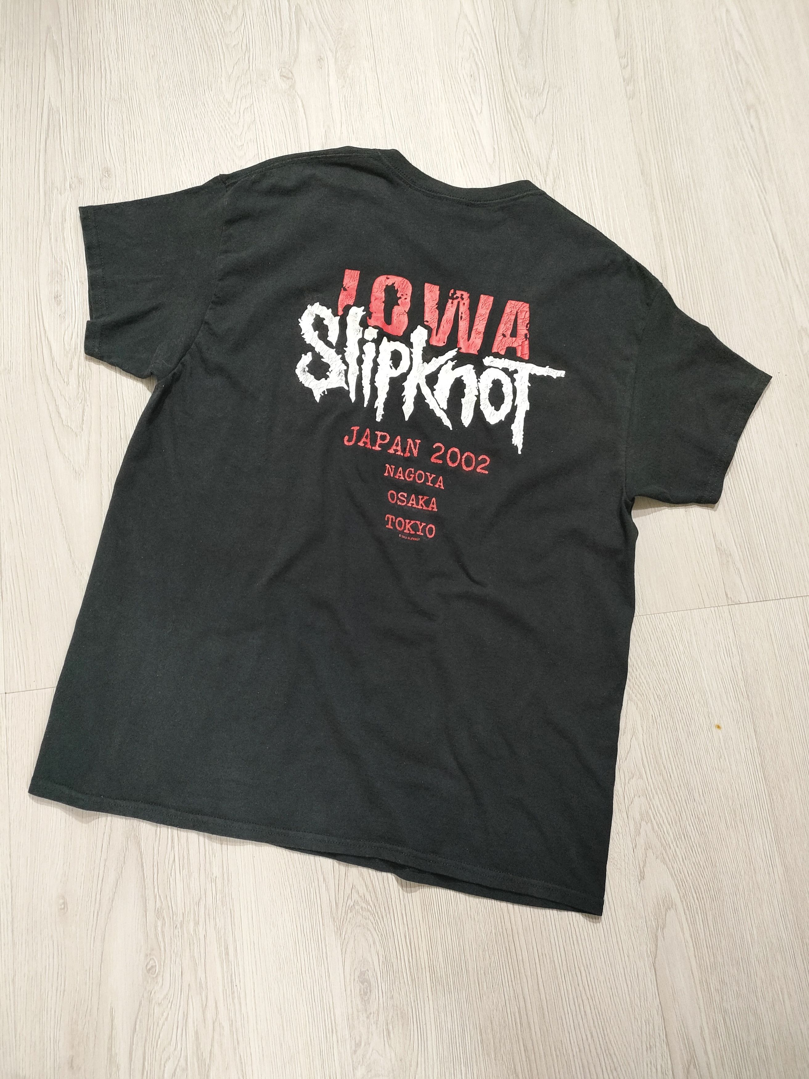 Band Tees Early 00s SLIPKNOT 'IOWA JAPAN TOUR 2002' Vintage Band Tee Size US XL / EU 56 / 4 - 10 Thumbnail