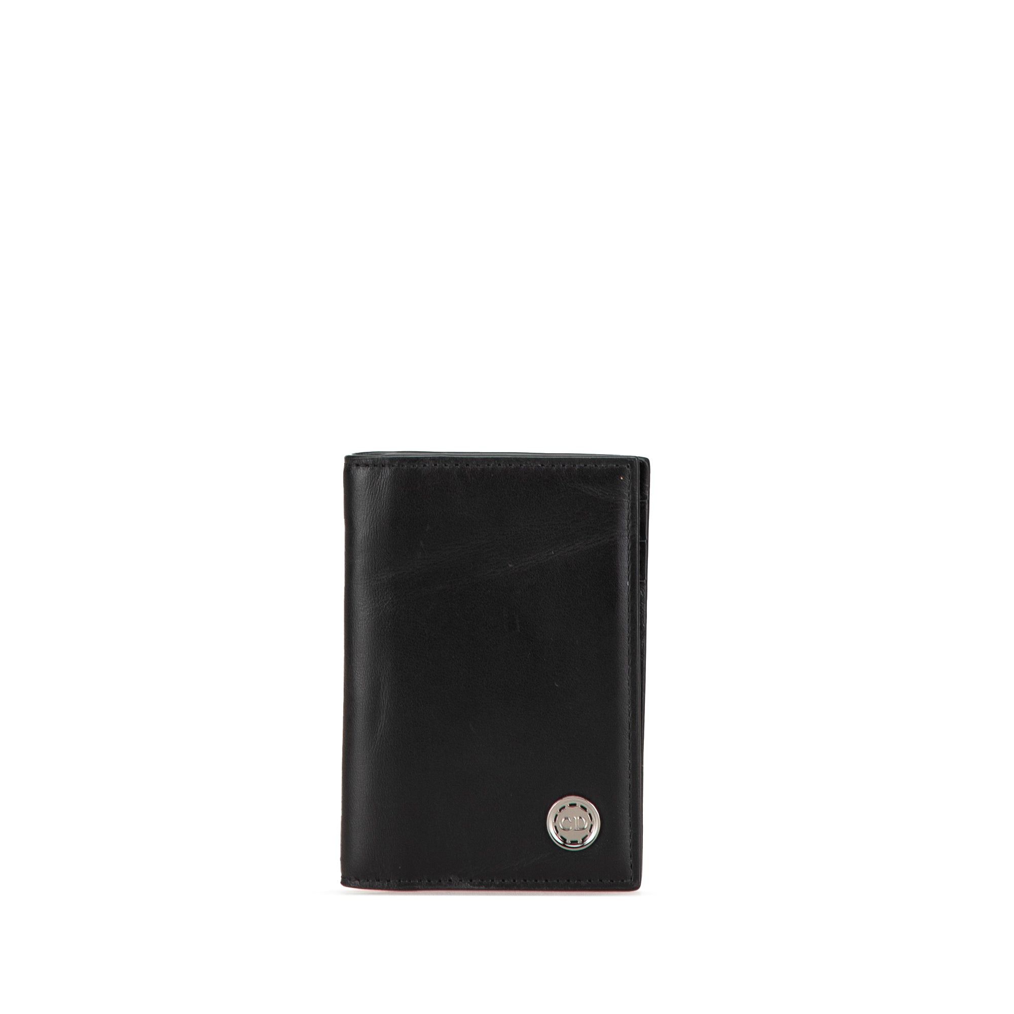 Dior Leather Bifold Wallet Black