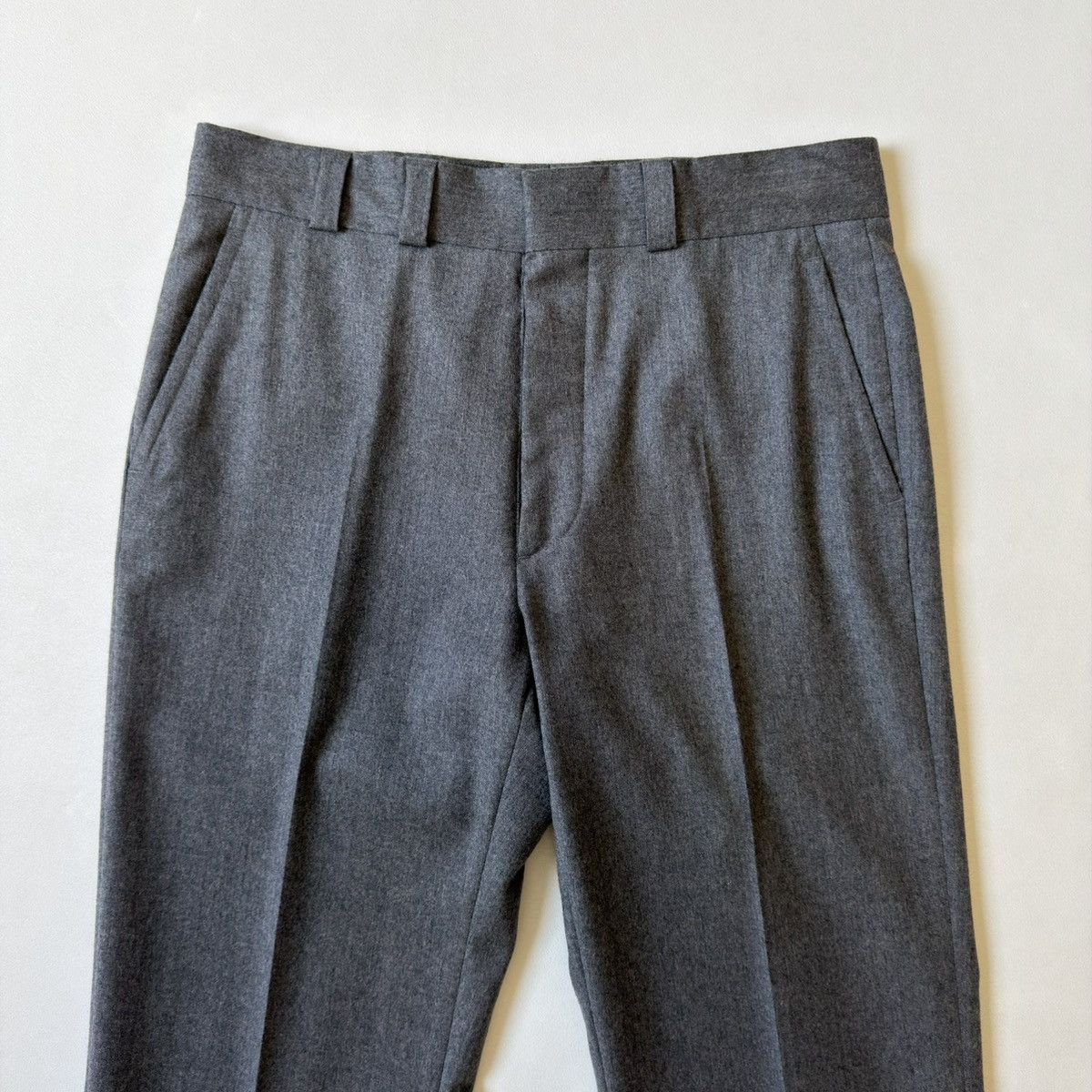 Maison Margiela A/W 07 Straight Leg Gray Wool Trousers Size US 32 / EU 48 - 2 Thumbnail