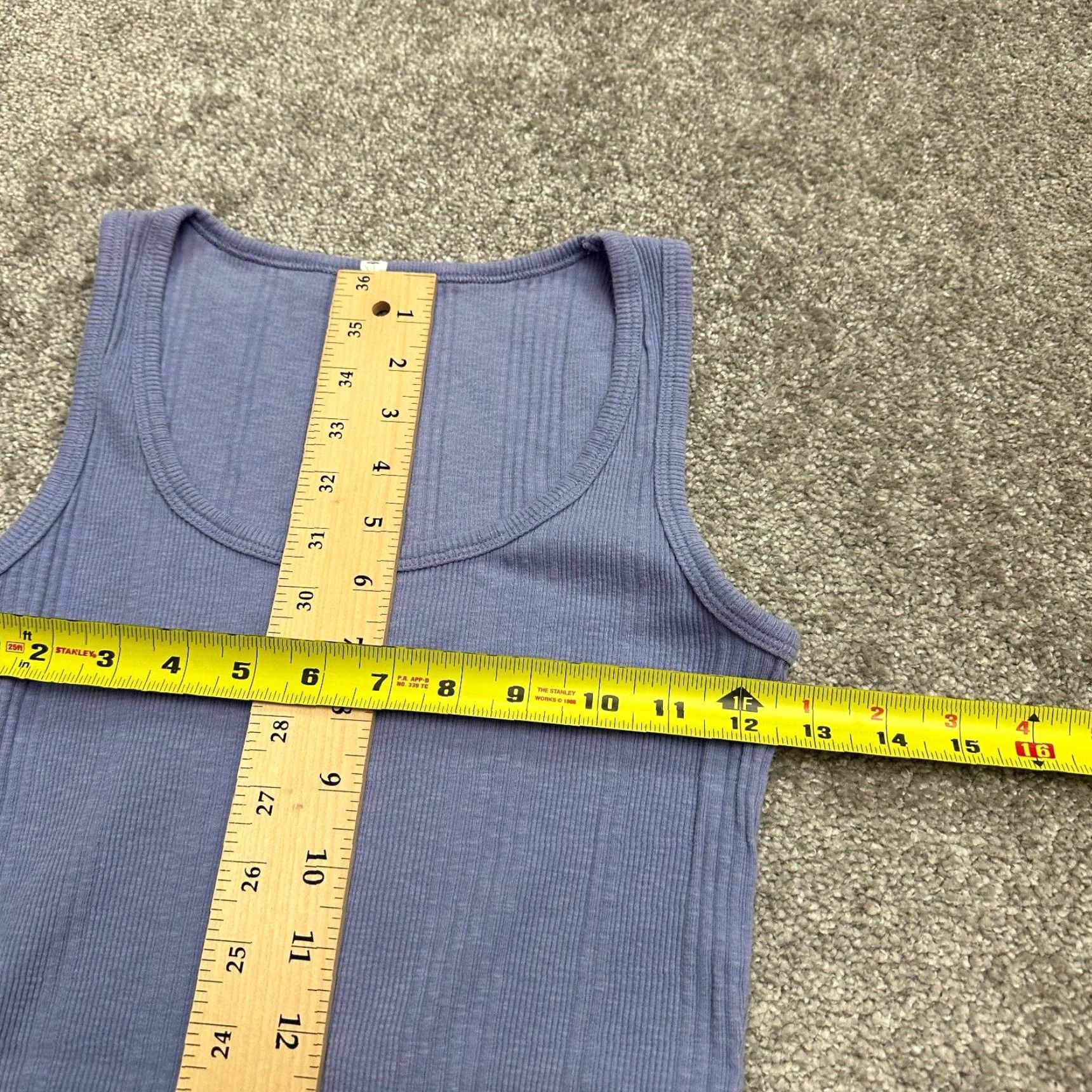 Jockey Jockey Tank Women Small Solid Purple Scoop Neck Cotton Ribbed Knit Size S / US 4 / IT 40 - 7 Thumbnail