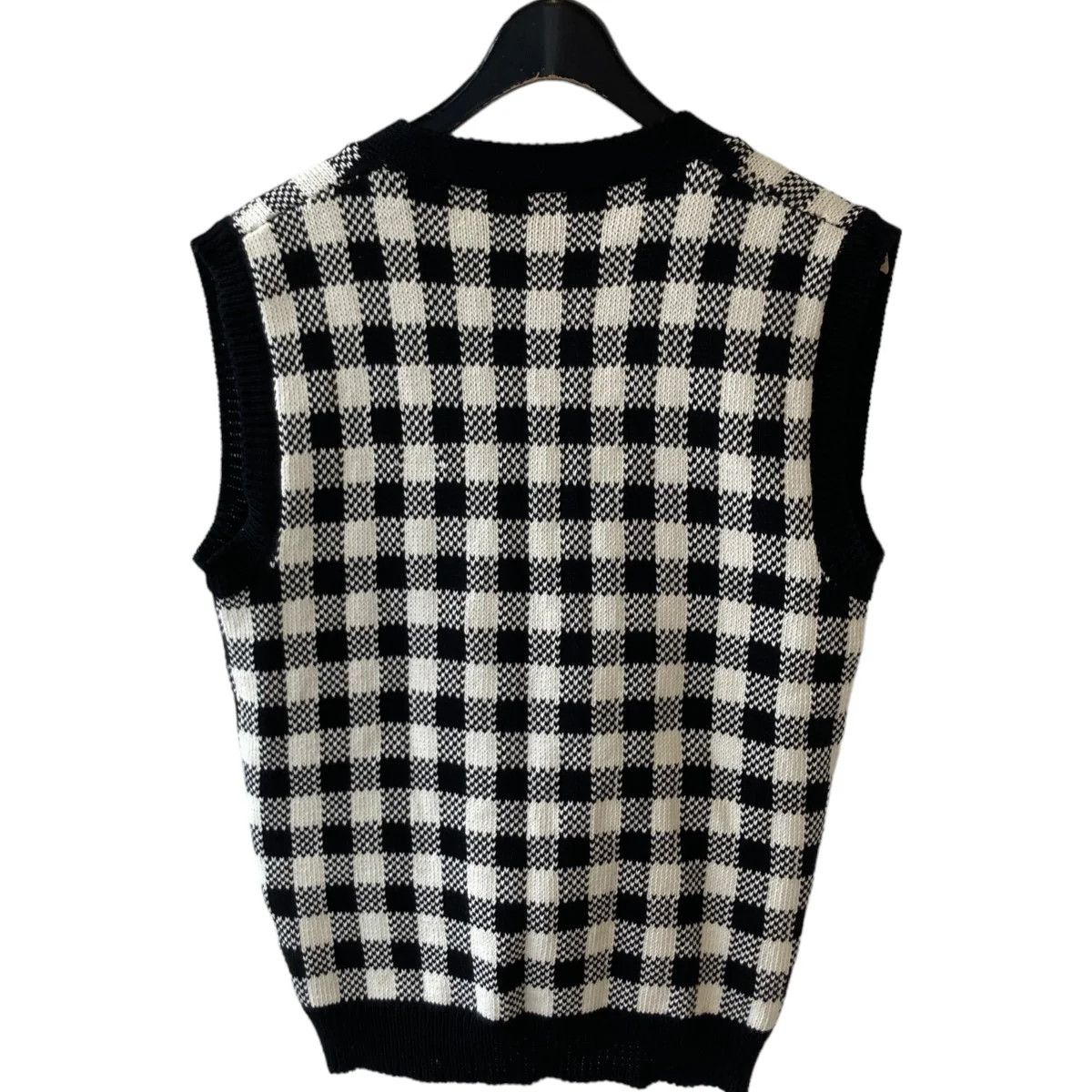 Ernest W. Baker Checkered Knit Sweater Vest Size US S / EU 44-46 / 1 - 2 Thumbnail
