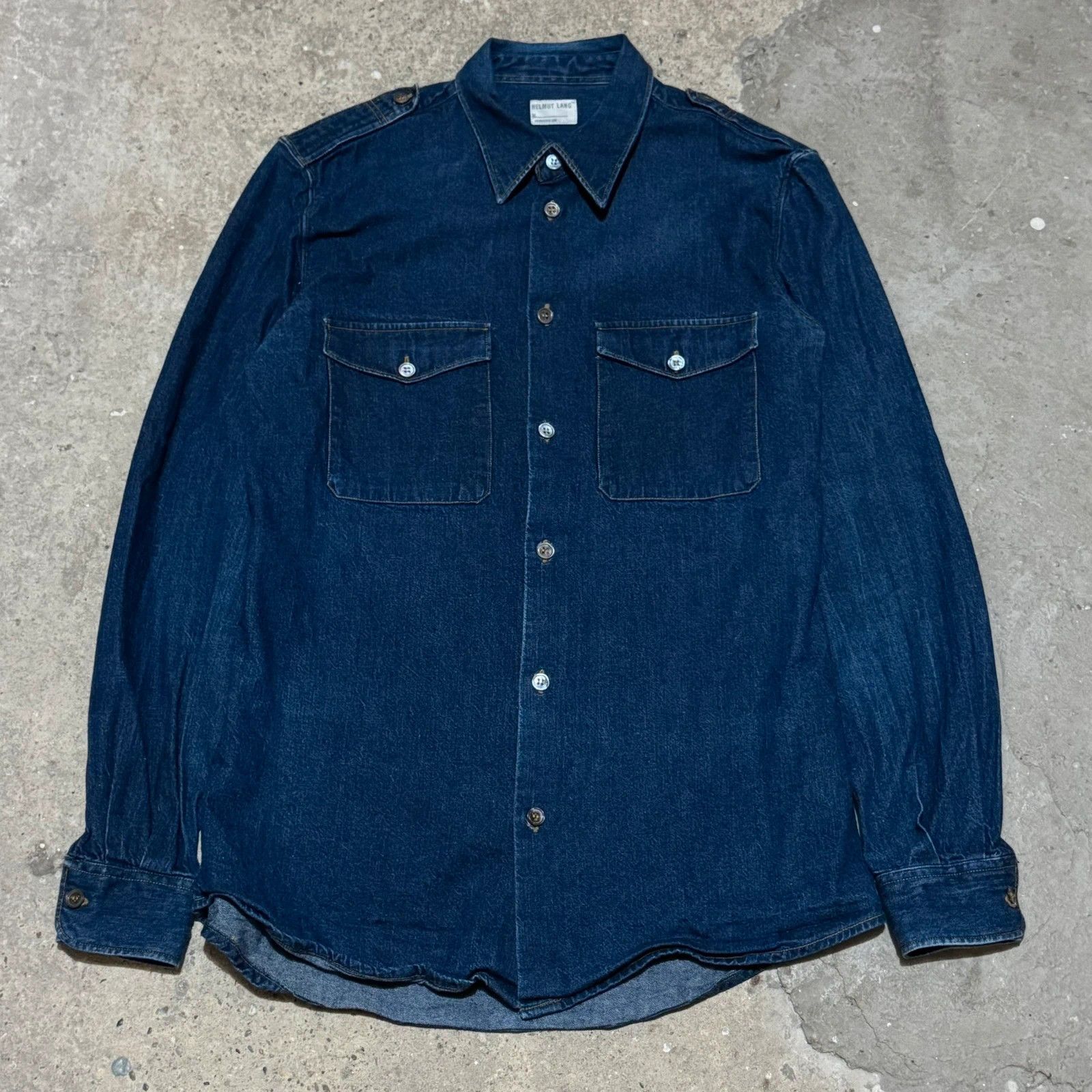 Helmut Lang S/S 1996 Helmut Lang denim shirt Size US S / EU 44-46 / 1 - 1 Thumbnail