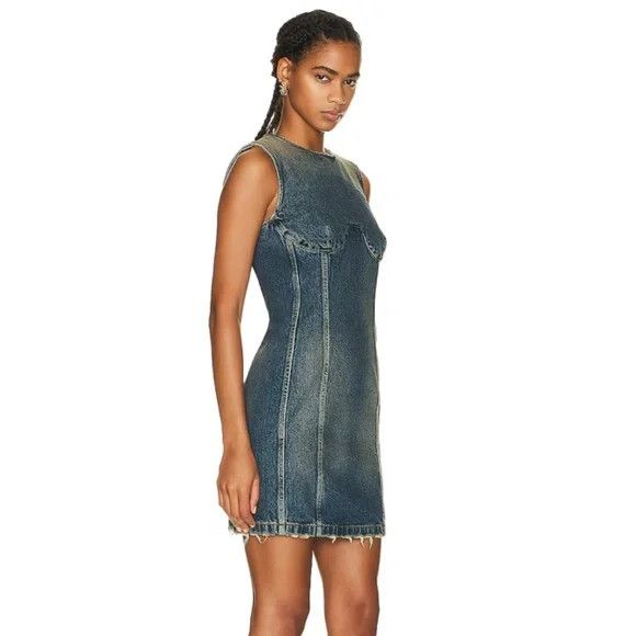 Givenchy GIVENCHY Denim Mini Dress - MILITARY BLUE - NEW WITH TAGS Size M / US 6-8 / IT 42-44 - 11 Thumbnail