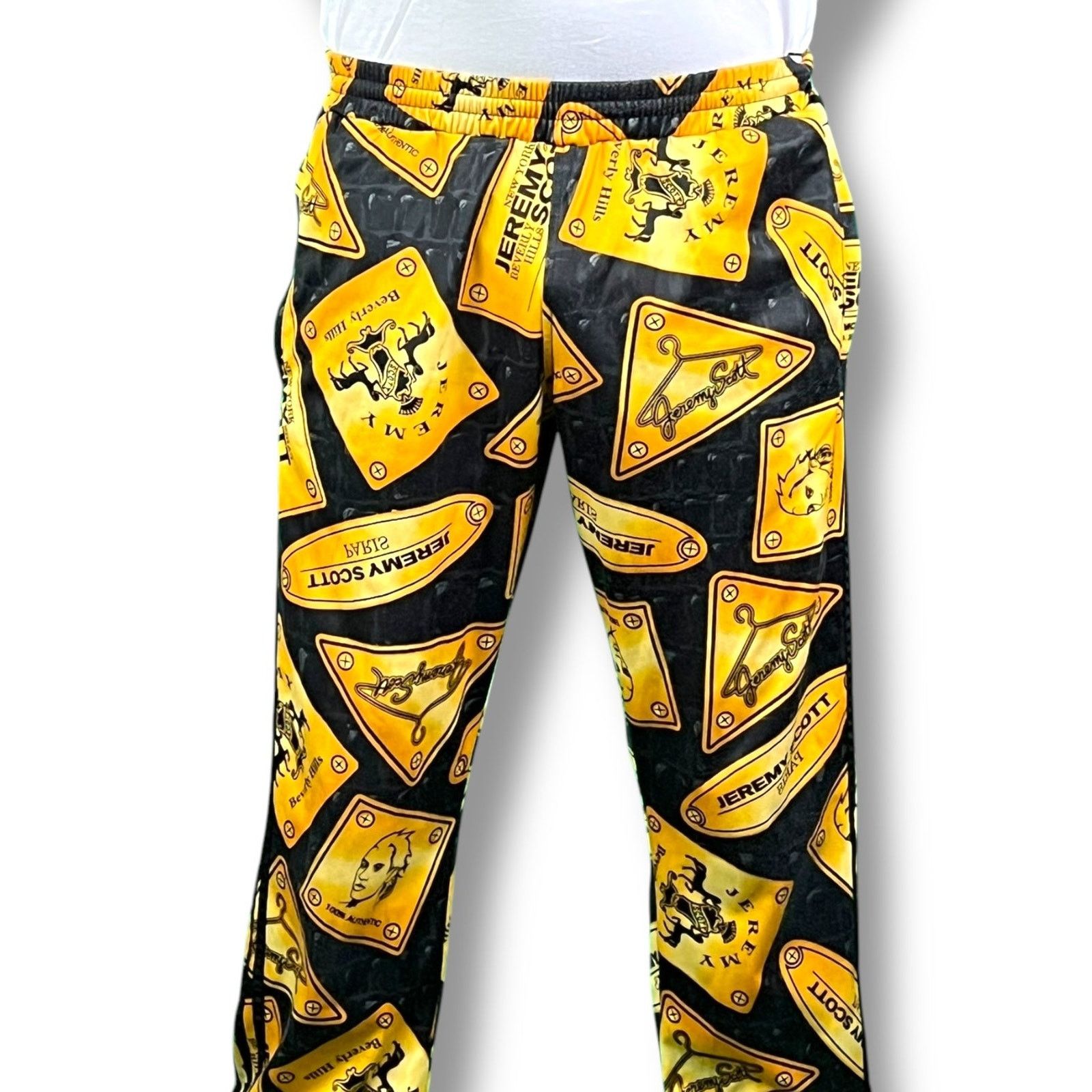 Jeremy Scott Men's Adidas x Jeremy Scott Gold Track Pants L $250 Retail Size US 32 / EU 48 - 5 Thumbnail