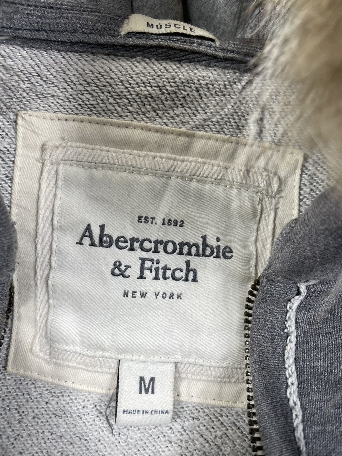 Hysteric Glamour Japanese Abercrombie Distressed Zip Fur Hoodie lgb style Size US M / EU 48-50 / 2 - 7 Thumbnail