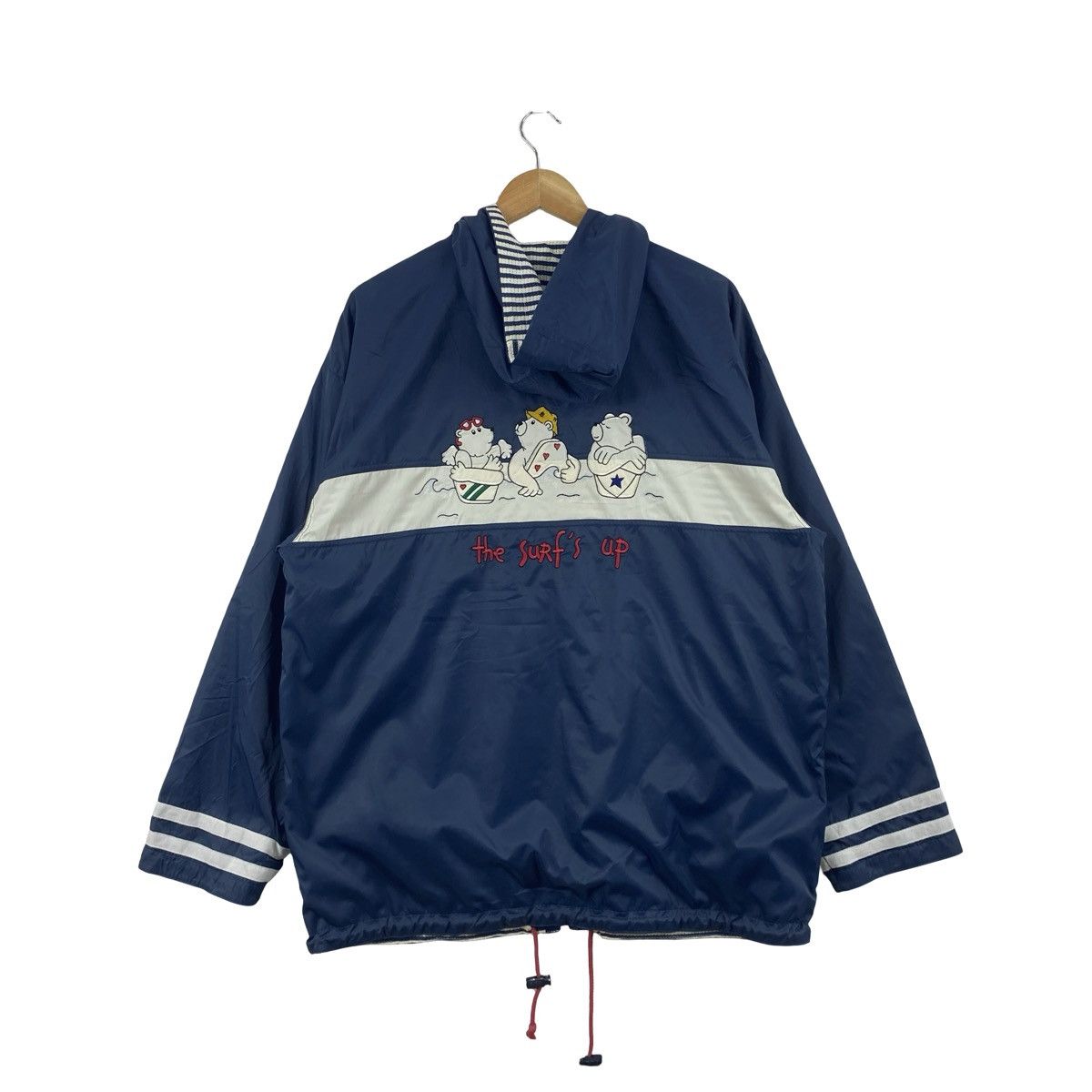 Vintage Vintage JC DE CASTELBAJAC Sport Hooded Jacket with Striped Size US L / EU 52-54 / 3 - 9 Thumbnail
