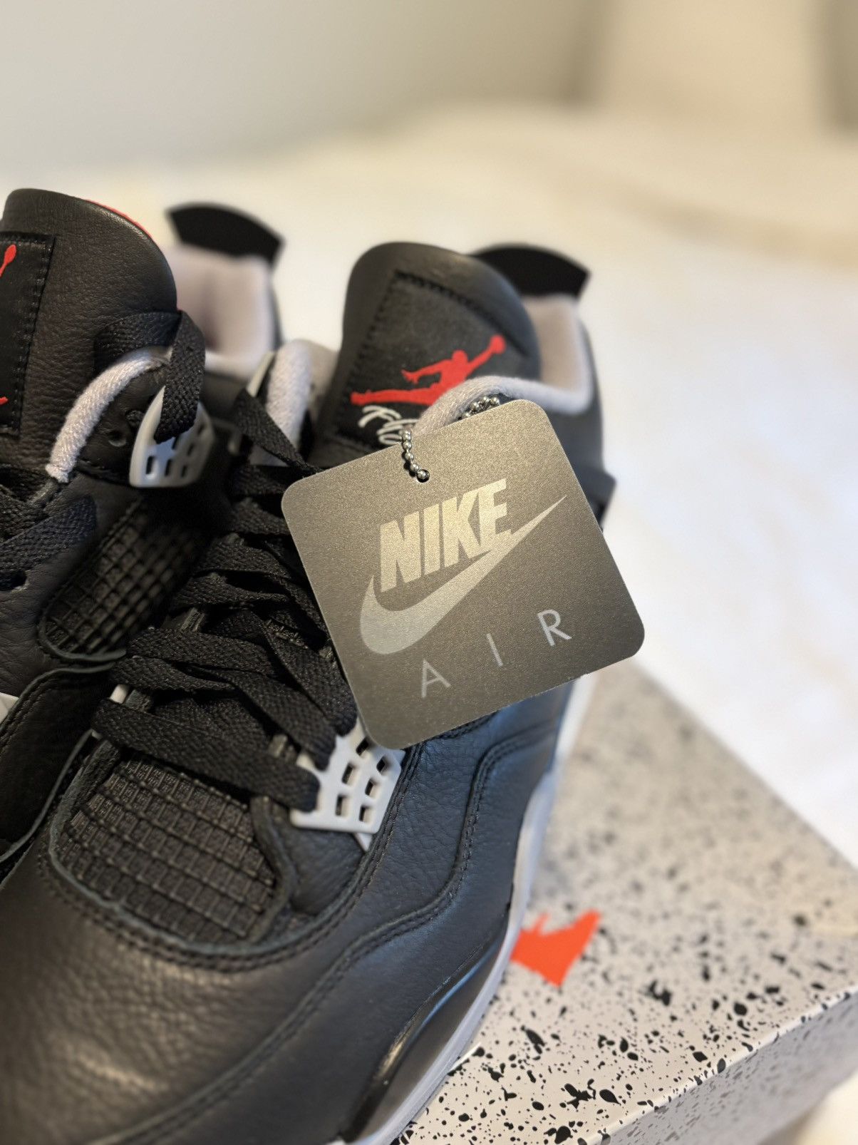 Jordan Brand Nike Air Jordan 4 Retro Bred Reimagined Size US 10 / EU 43 - 6 Thumbnail
