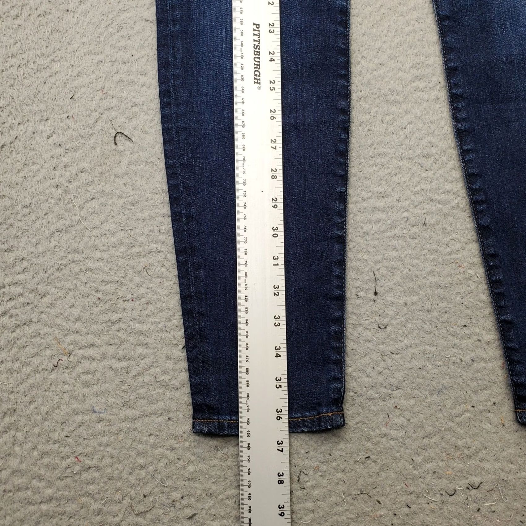 J.Crew J.CREW Jeans Womens 29 Blue Denim Stretch High-Rise Toothpick Skinny, 5-Pocket, Regular Fit, Cotton Denim Jeans Size 29" - 3 Thumbnail